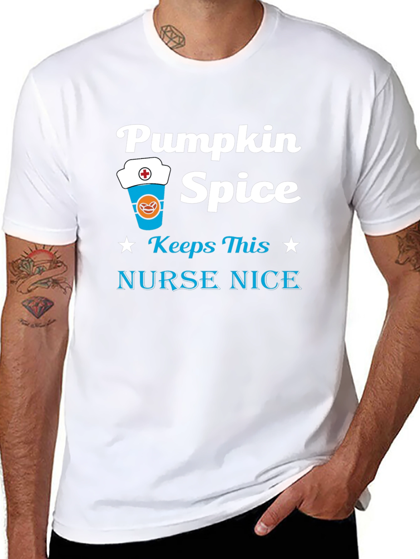 Pumpkin Spice Nurse T-Shirt - Fall Apparel