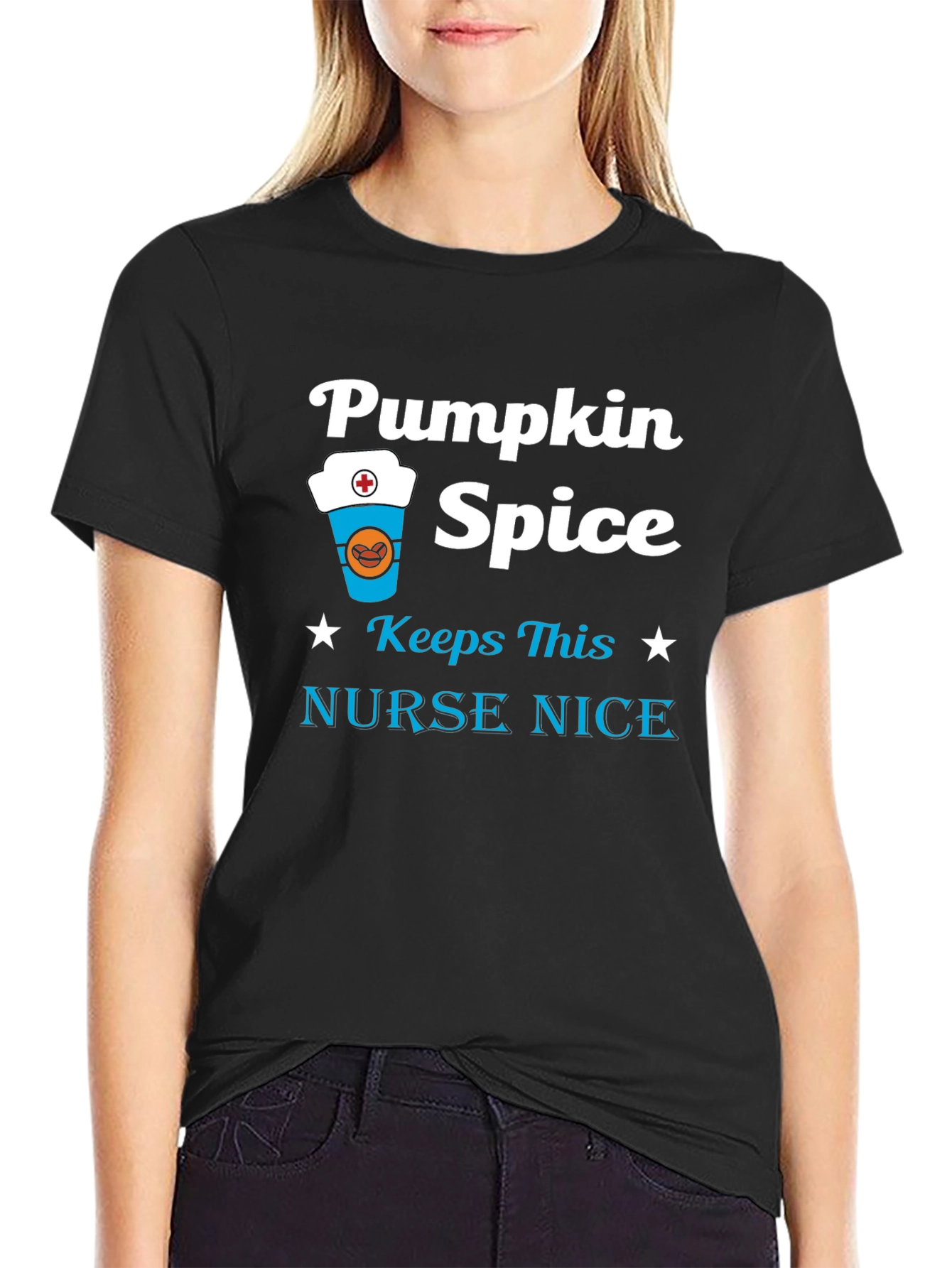 Pumpkin Spice Nurse T-Shirt - Fall Apparel