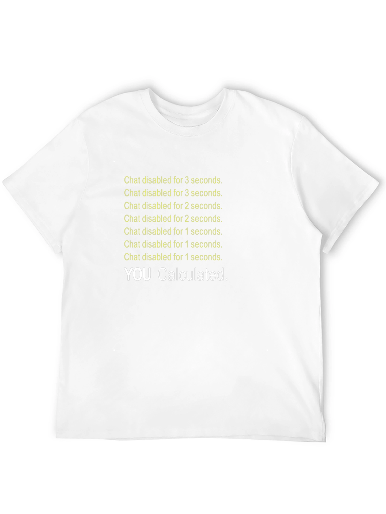 Chat Disabled T-Shirt - Rocket League Inspired