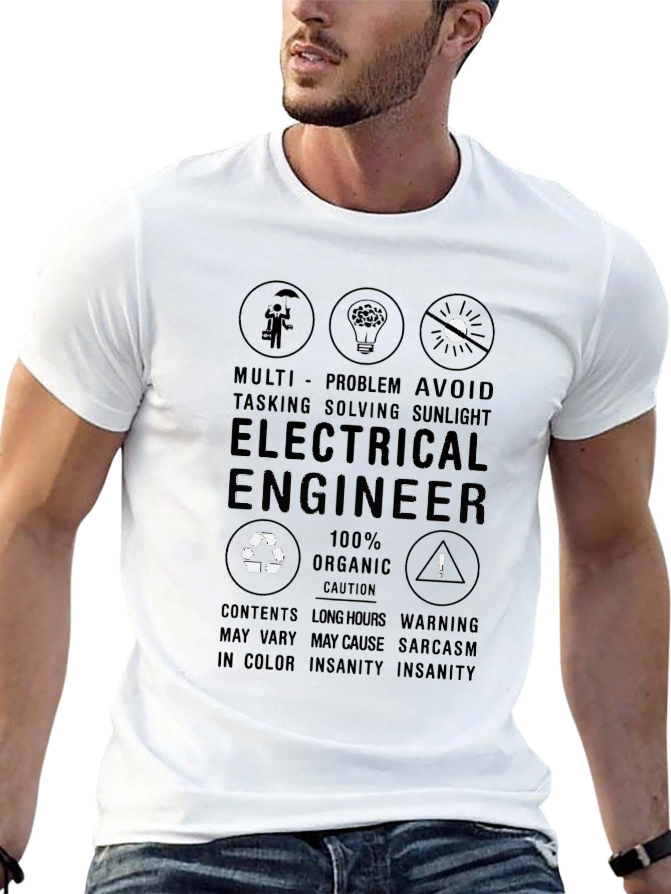 Electrical Engineer T-Shirt - Multi-Tasking Problem Solving Design
