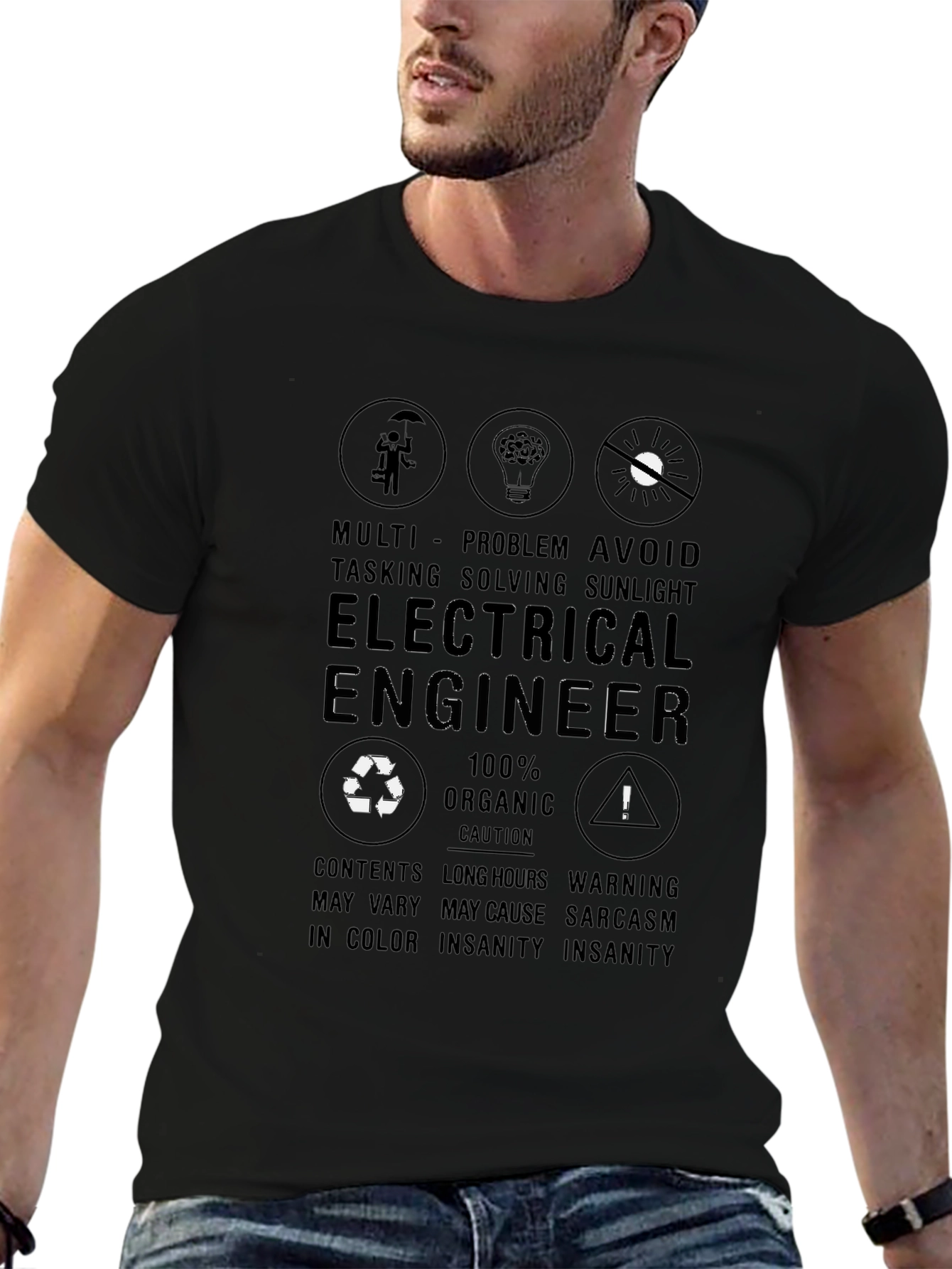 Electrical Engineer T-Shirt - Multi-Tasking Problem Solving Design