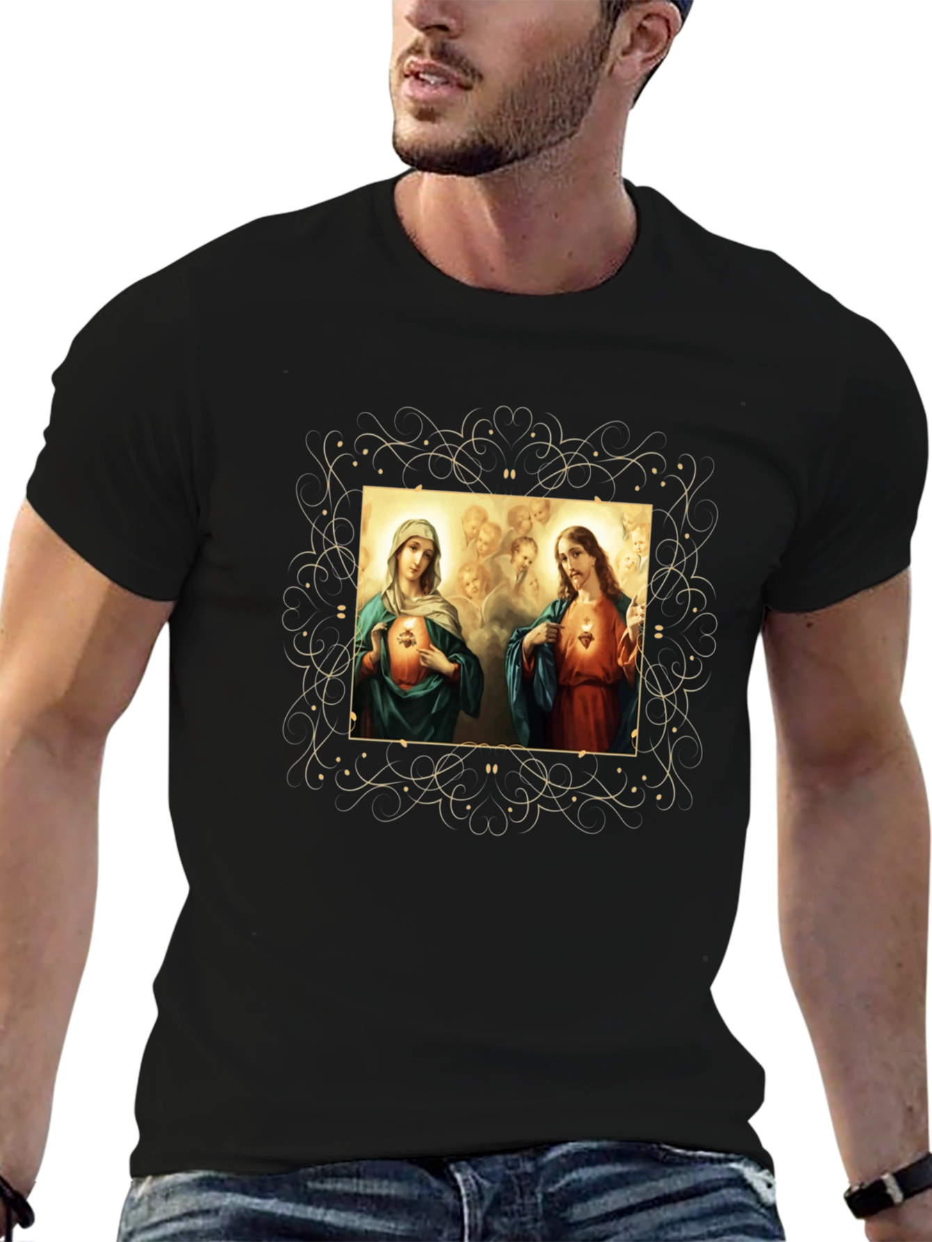 Jesus and Mary Graphic T-Shirt
