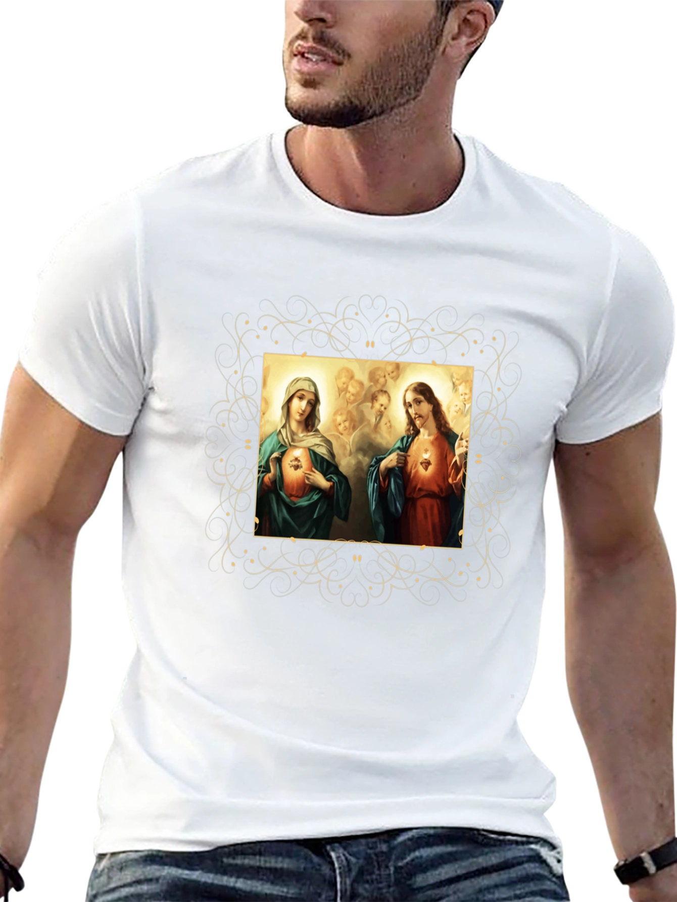 Jesus and Mary Graphic T-Shirt
