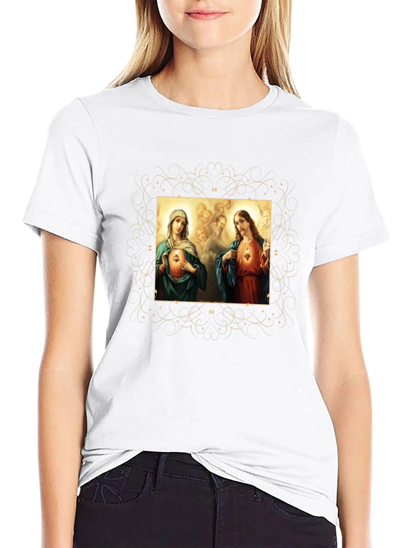 Jesus and Mary Graphic T-Shirt
