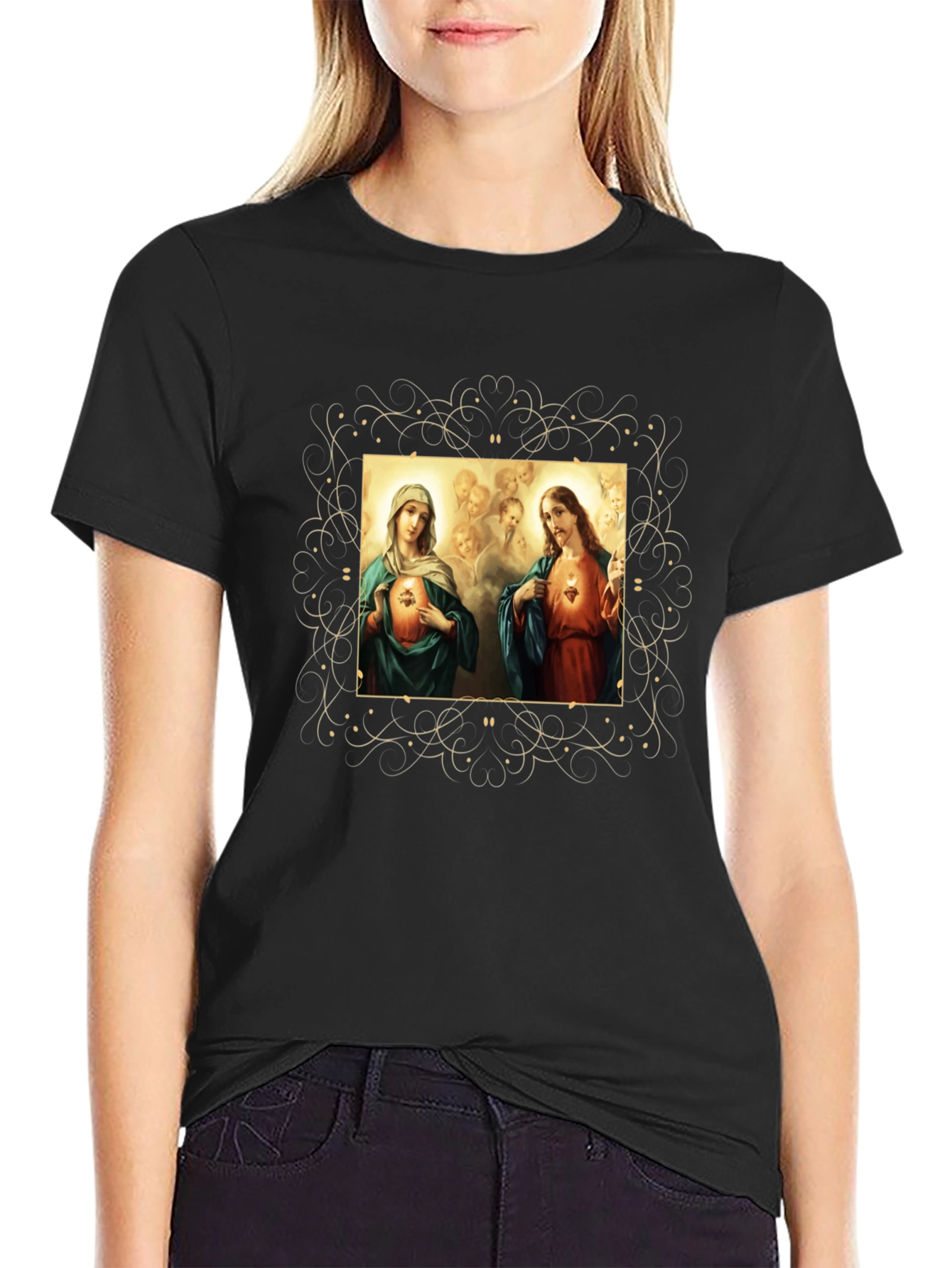 Jesus and Mary Graphic T-Shirt