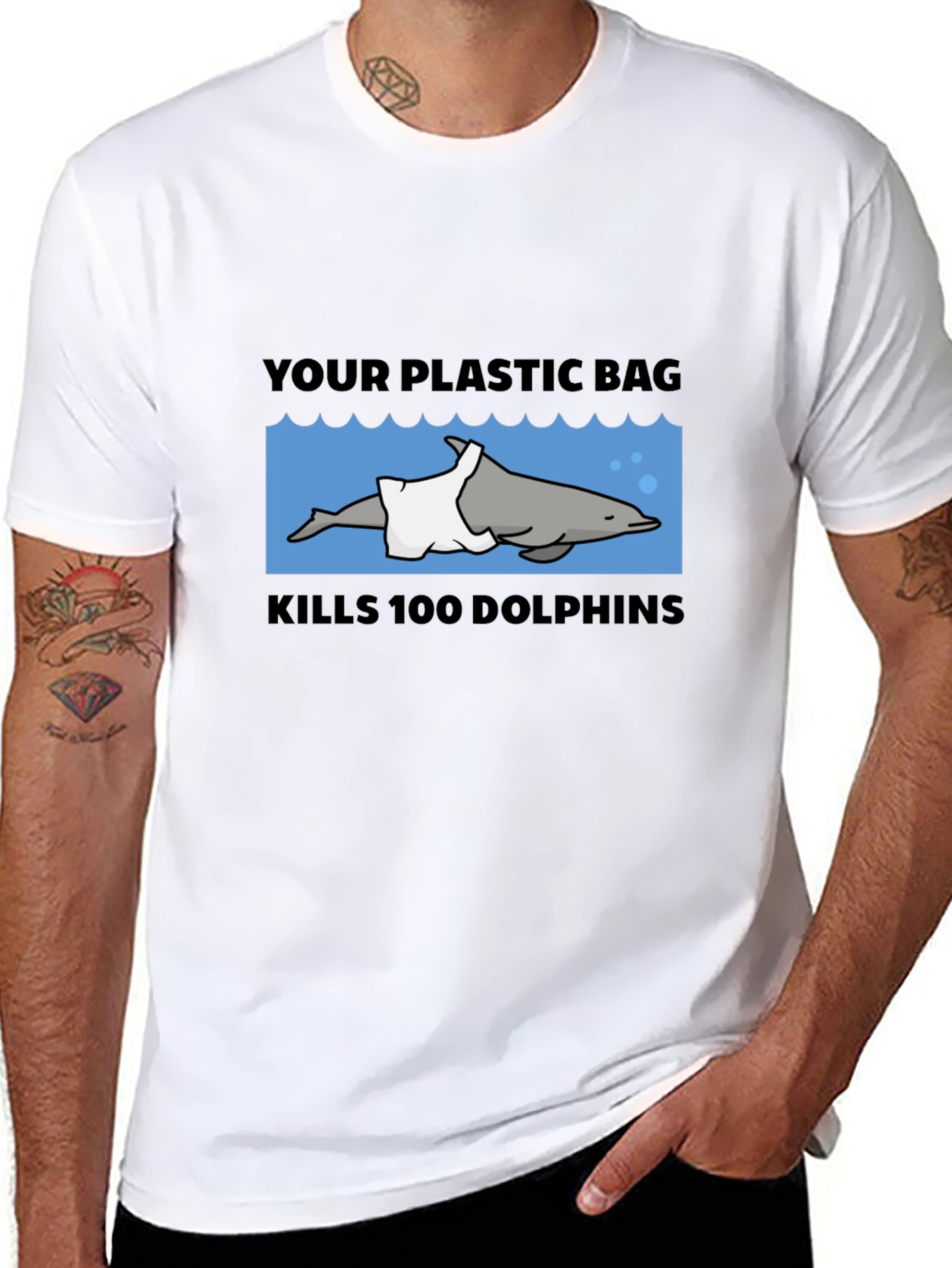 Eco-Awareness T-Shirt: Save the Dolphins