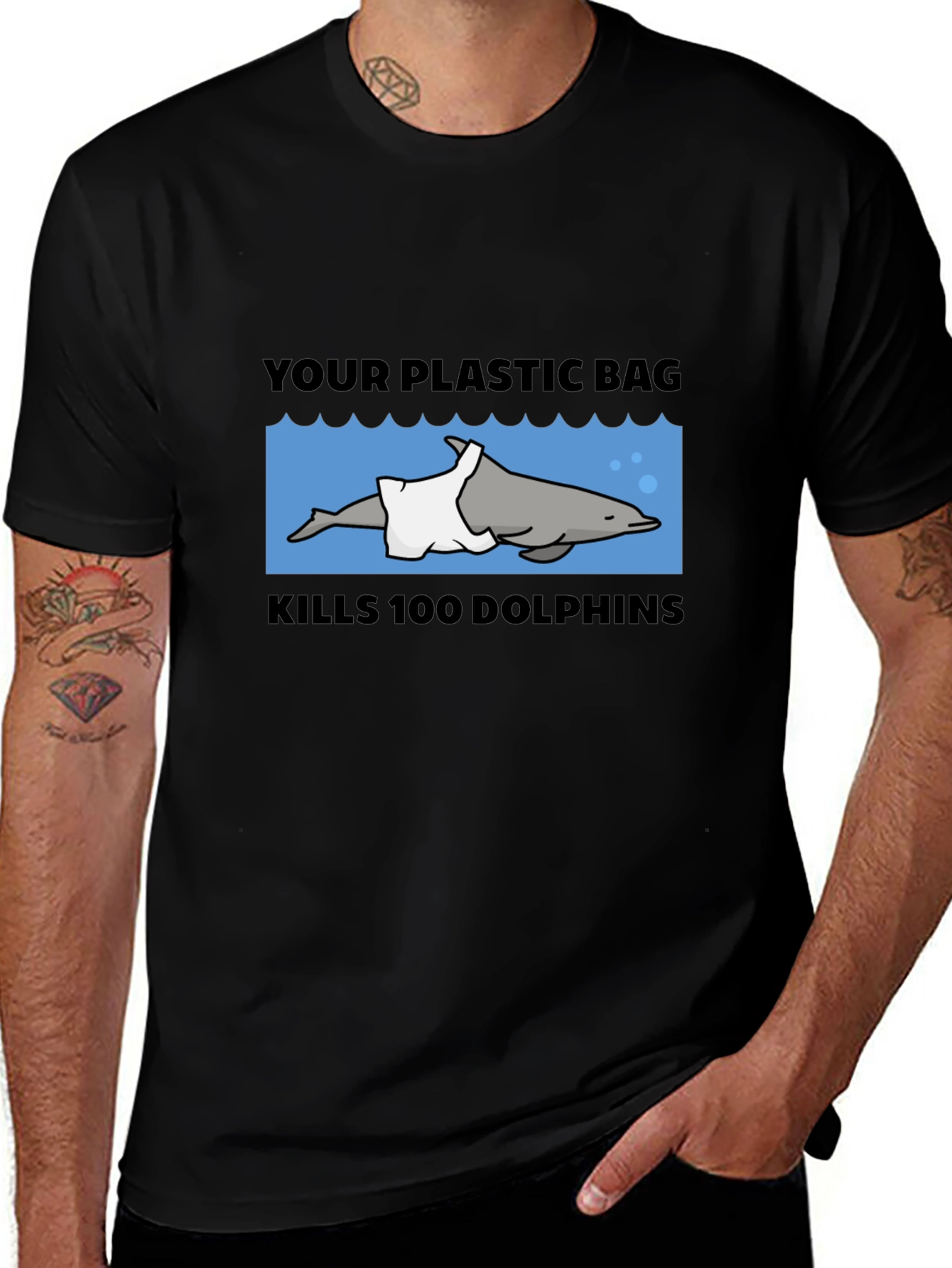 Eco-Awareness T-Shirt: Save the Dolphins