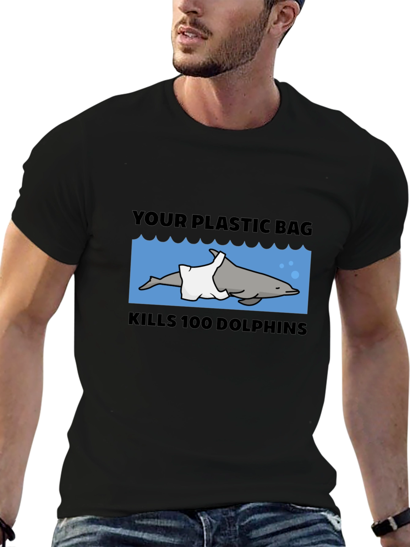 Eco-Awareness T-Shirt: Save the Dolphins
