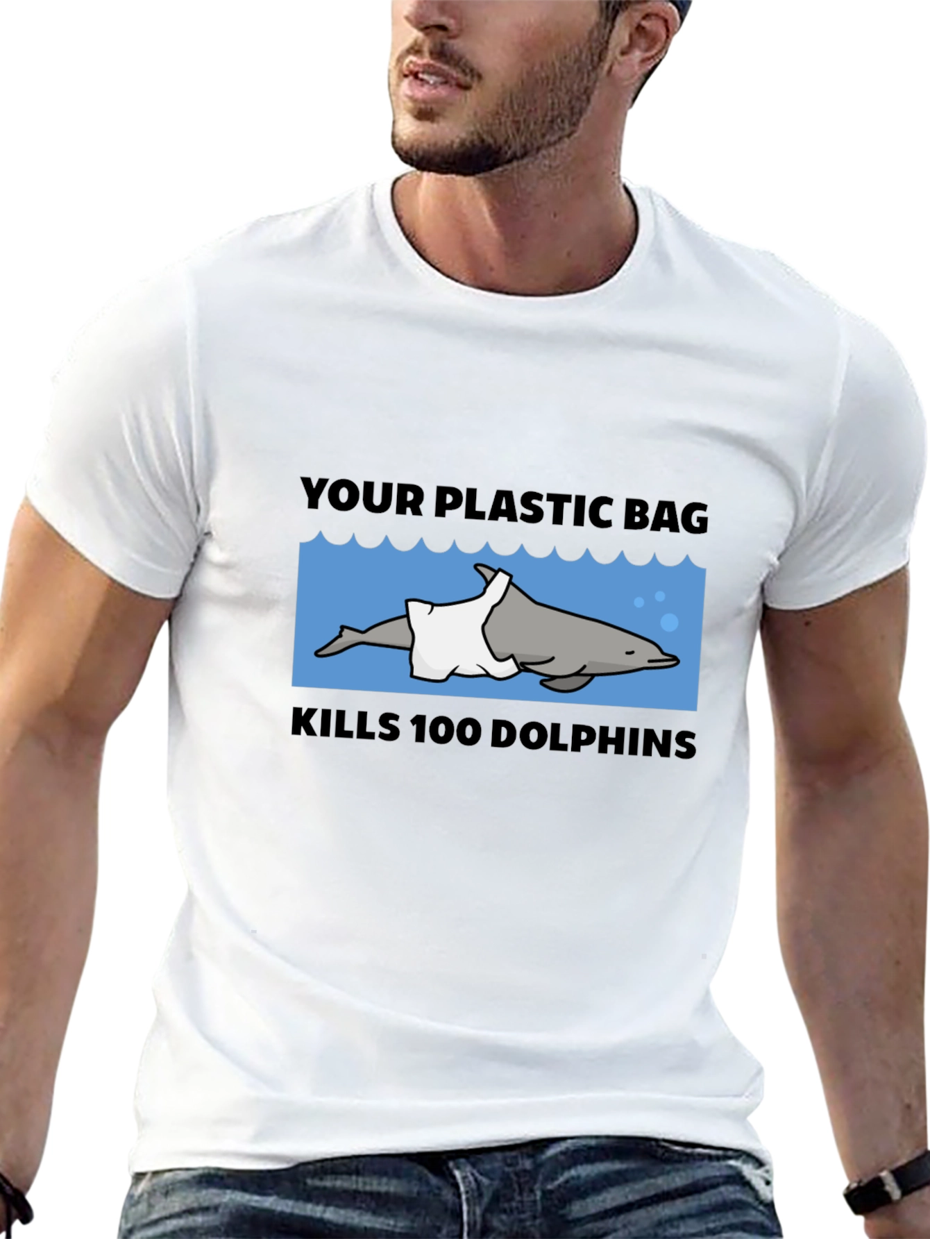 Eco-Awareness T-Shirt: Save the Dolphins