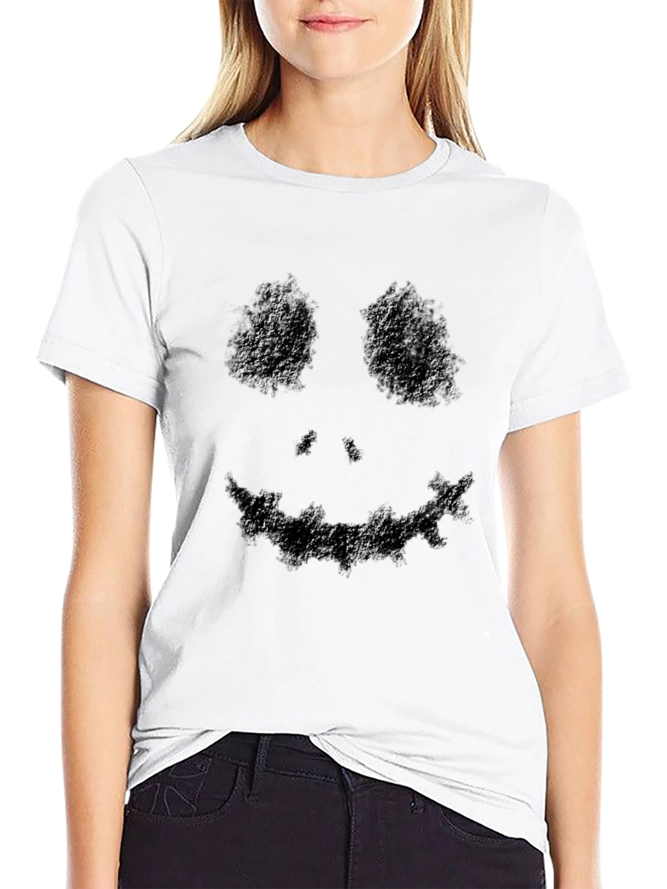 Dark Smile Graphic Tee - Mens Black T-Shirt