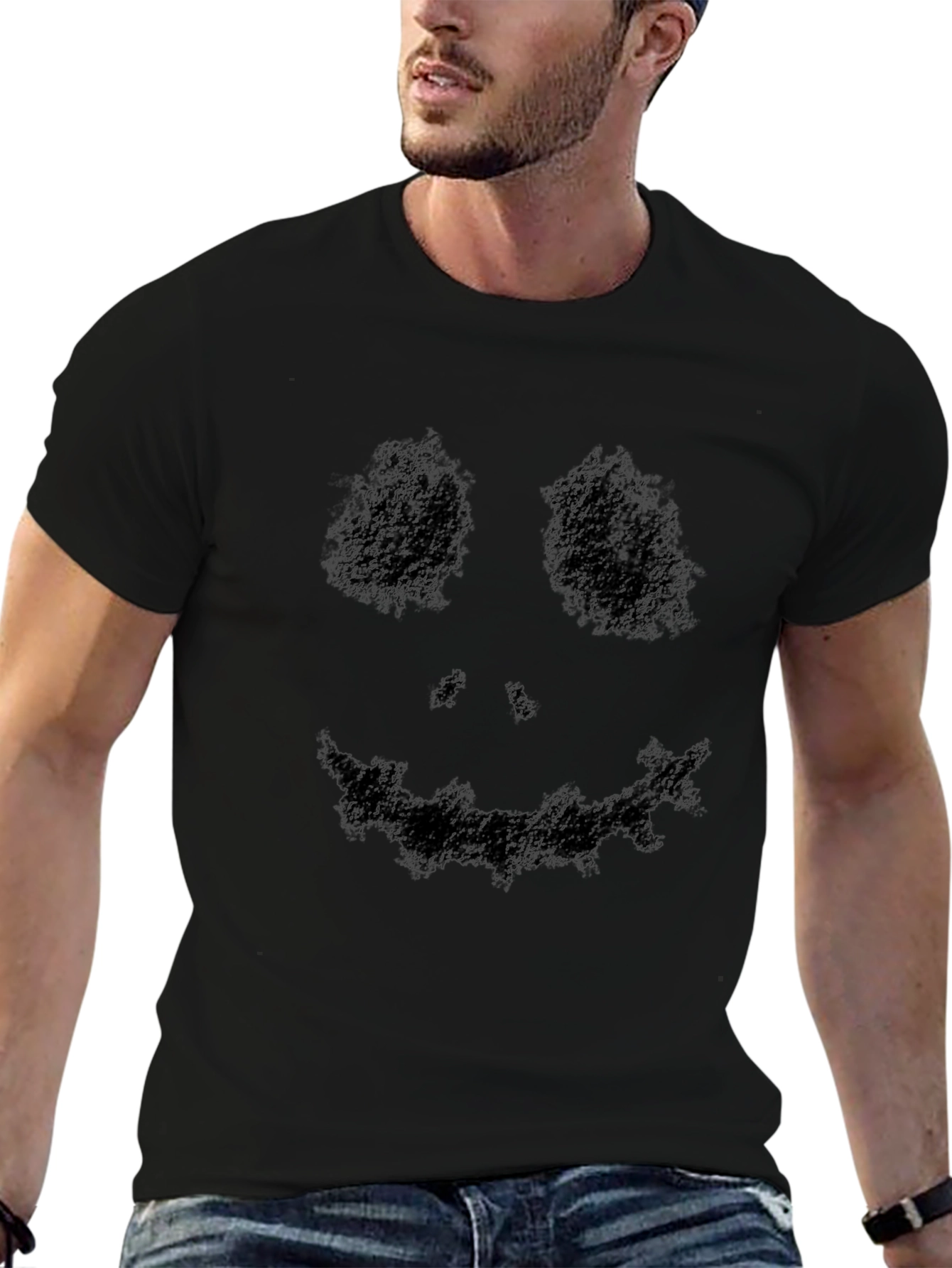 Dark Smile Graphic Tee - Mens Black T-Shirt