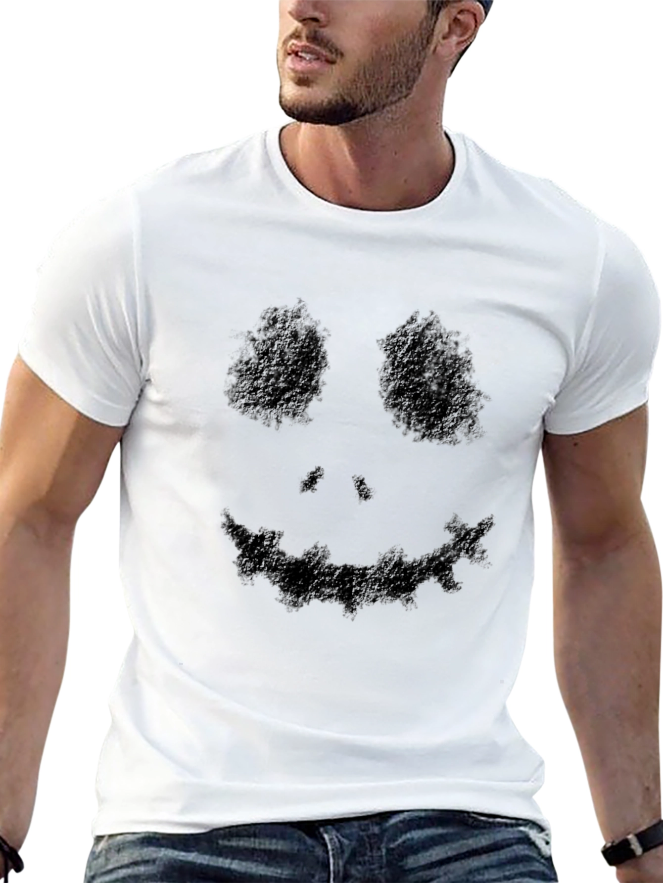 Dark Smile Graphic Tee - Mens Black T-Shirt