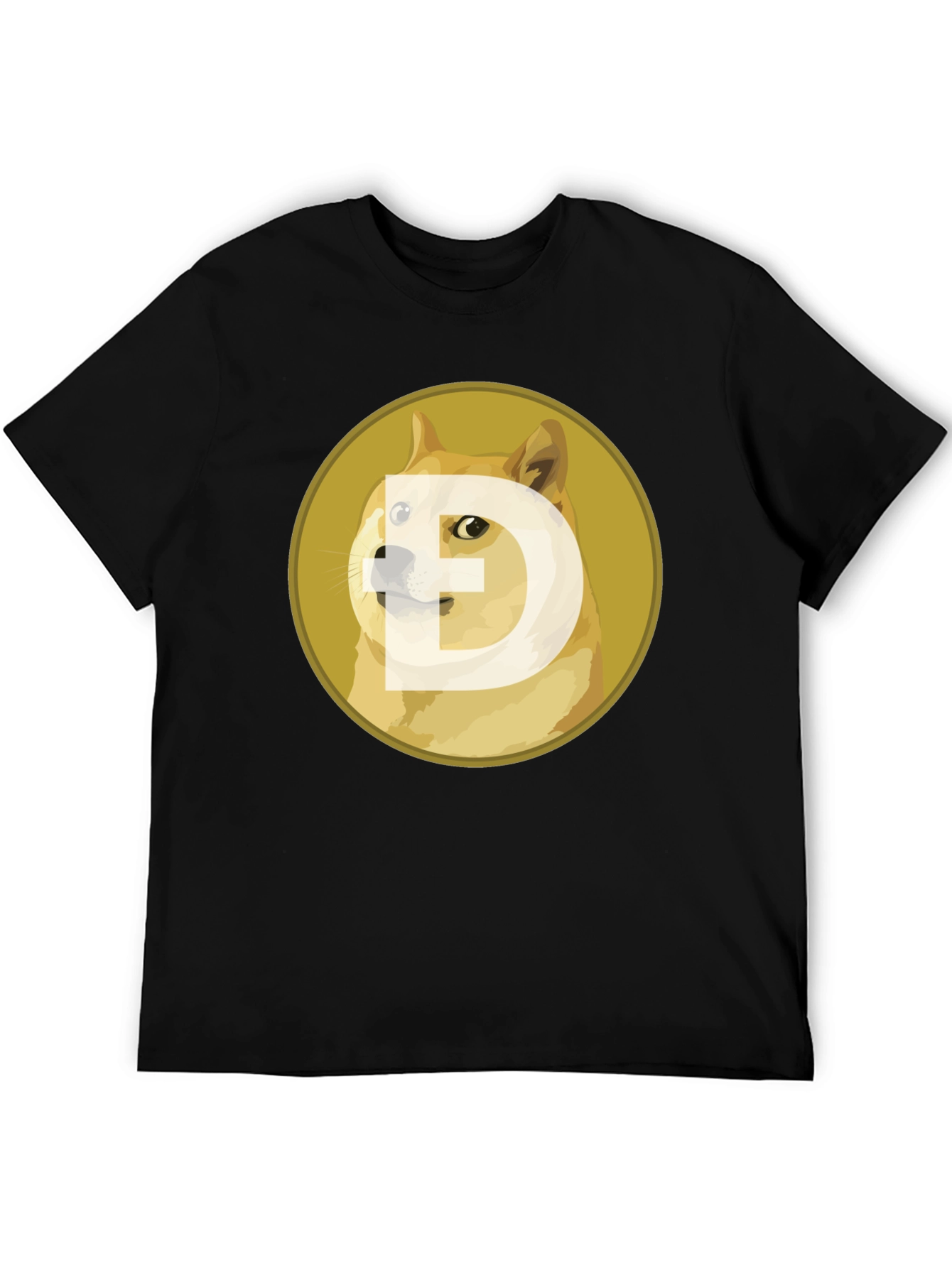 Dogecoin Crypto Black T-Shirt