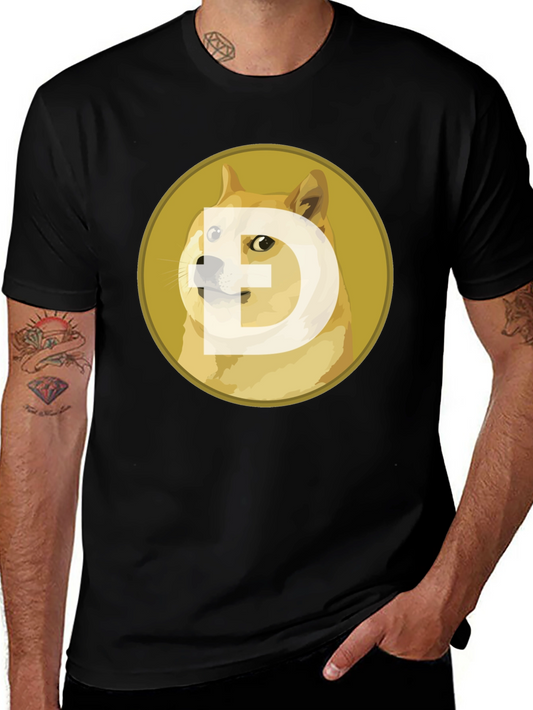 Dogecoin Crypto Black T-Shirt
