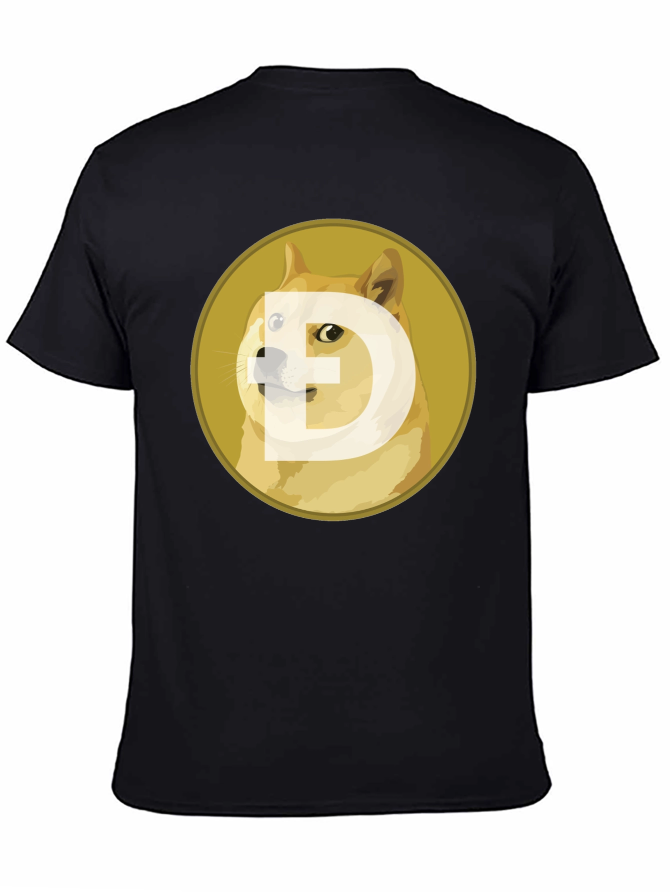Dogecoin Crypto Black T-Shirt