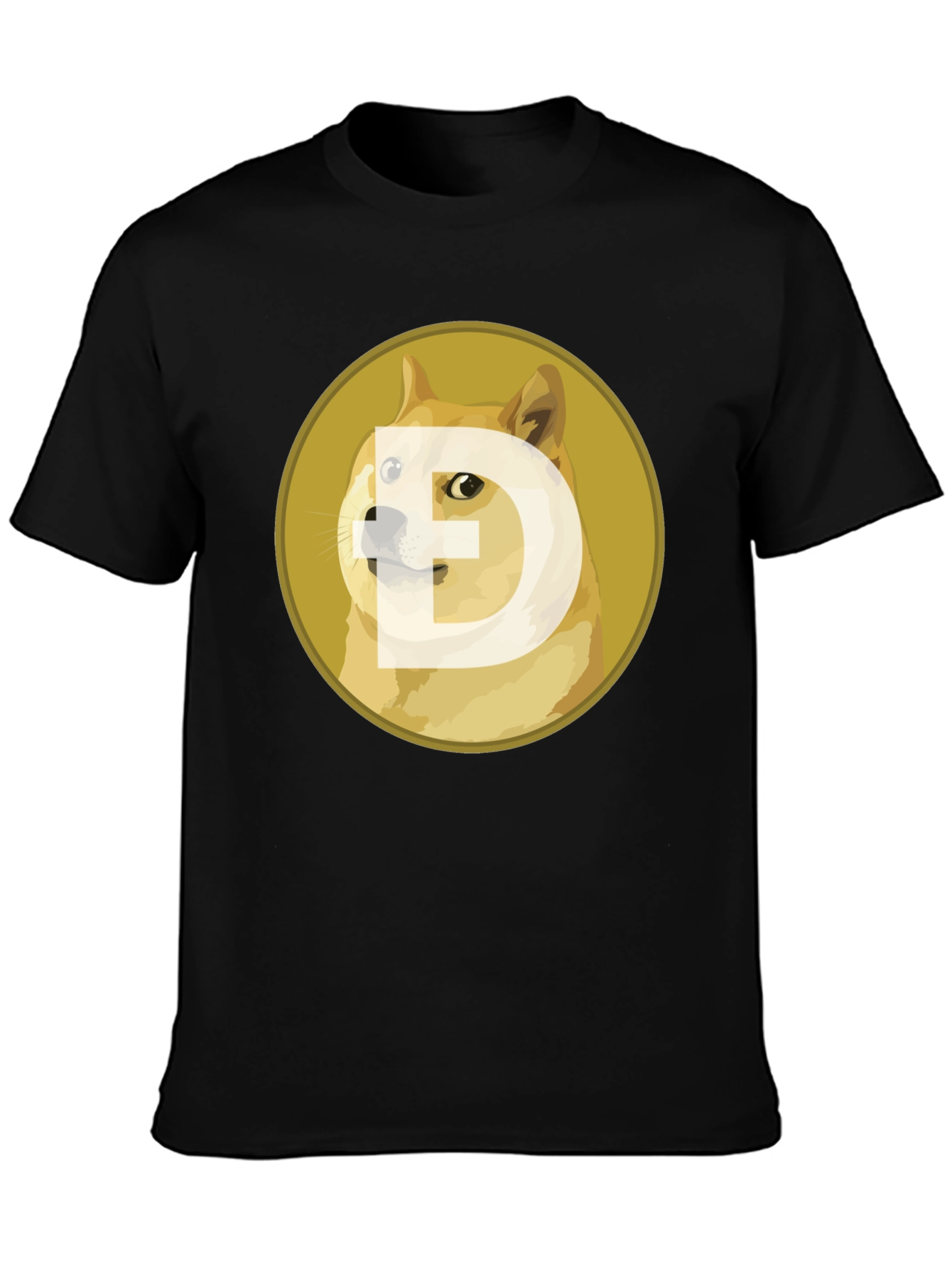 Dogecoin Crypto Black T-Shirt