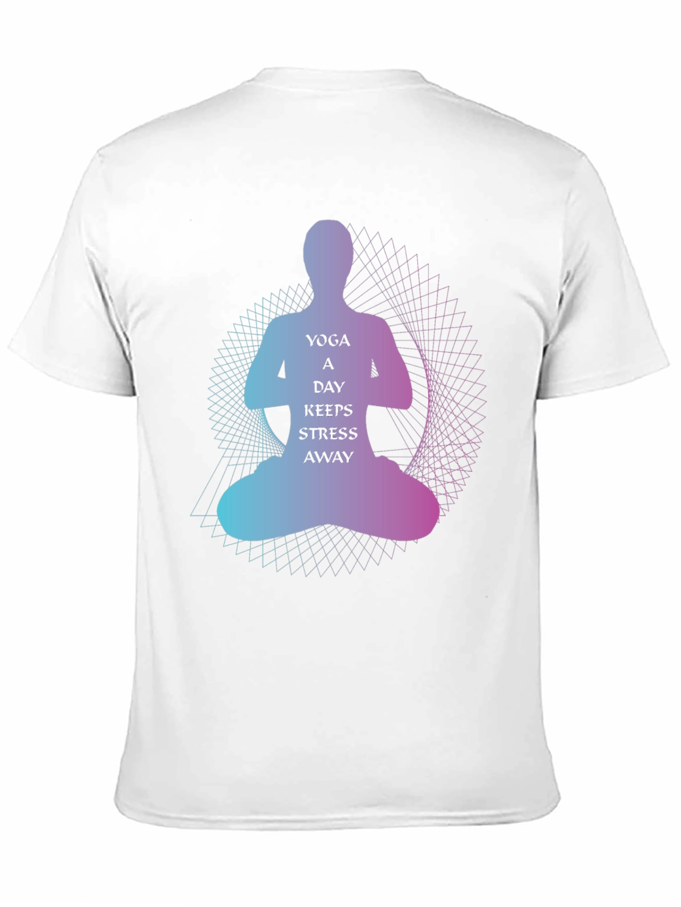 Yoga A Day Keeps Stress Away Graphic T-Shirt