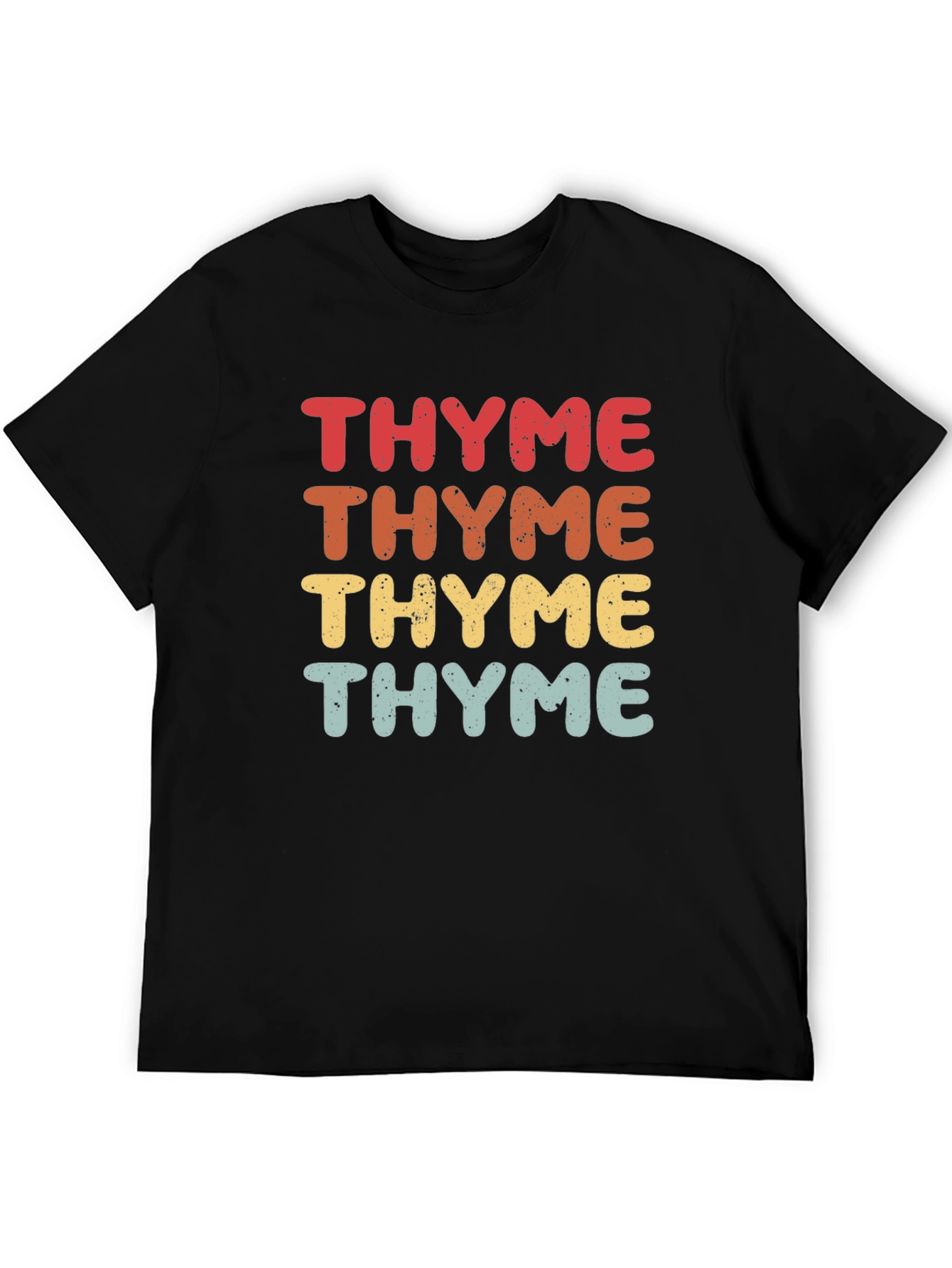 Retro Thyme Graphic Print T-Shirt