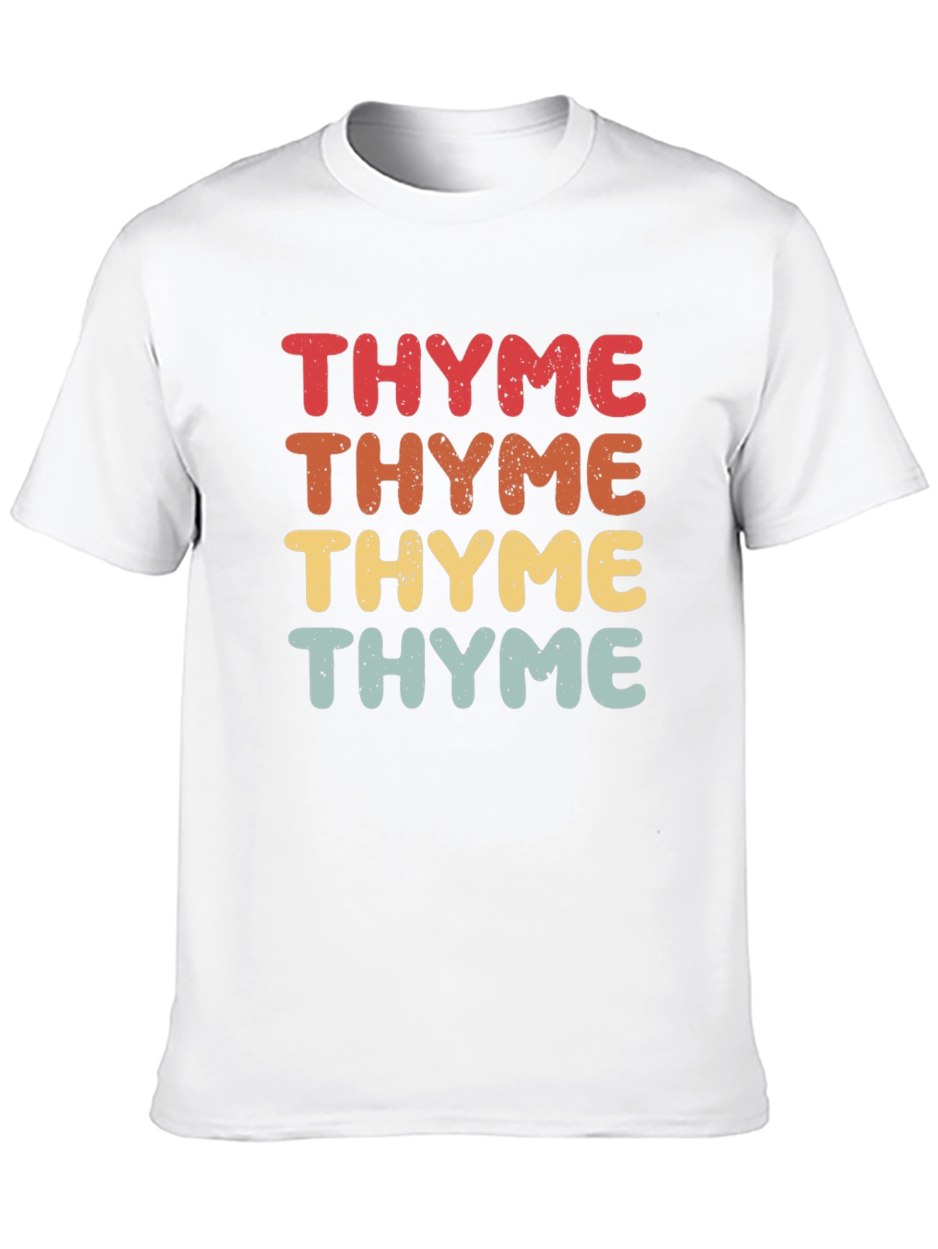 Retro Thyme Graphic Print T-Shirt