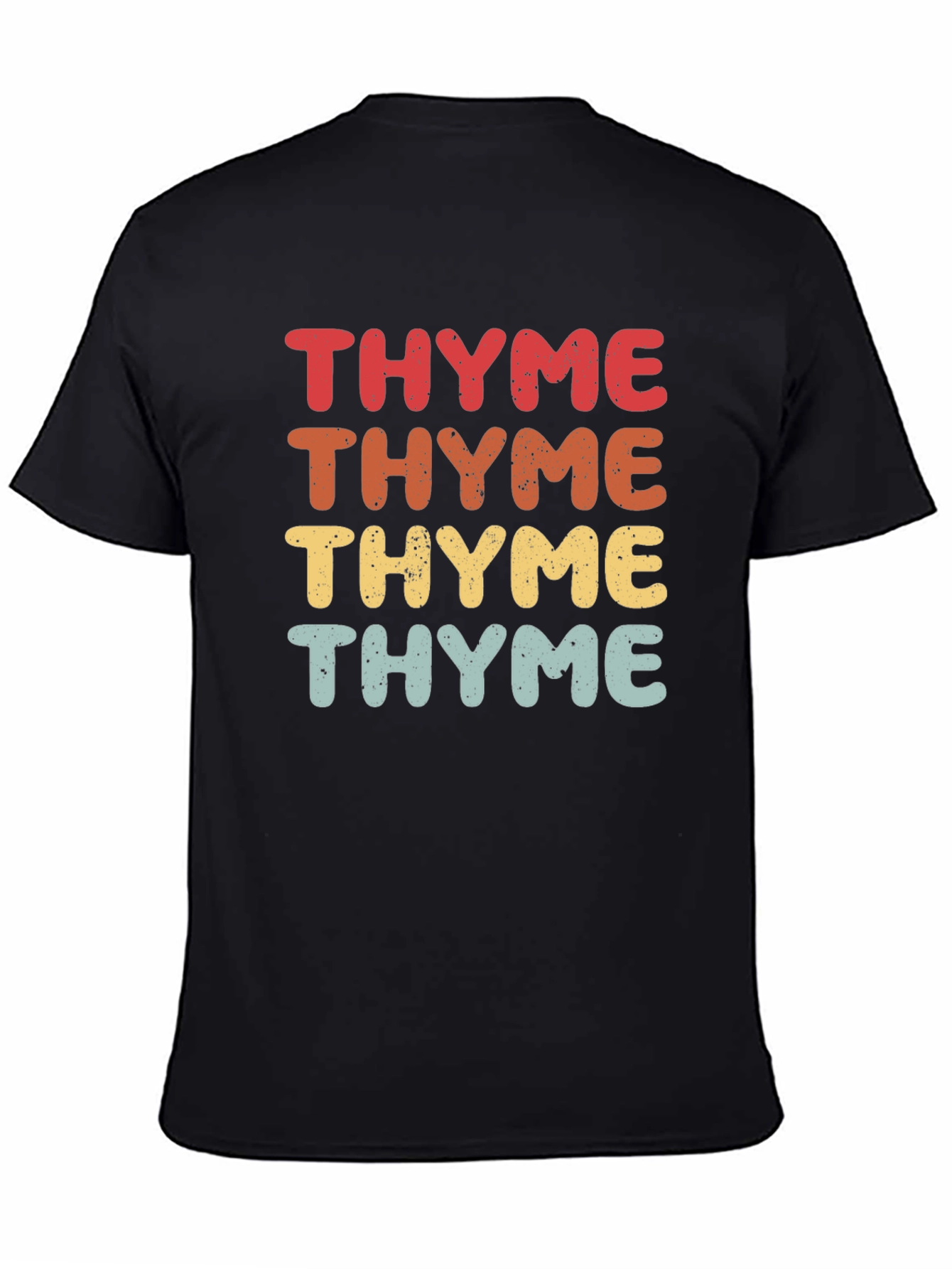 Retro Thyme Graphic Print T-Shirt