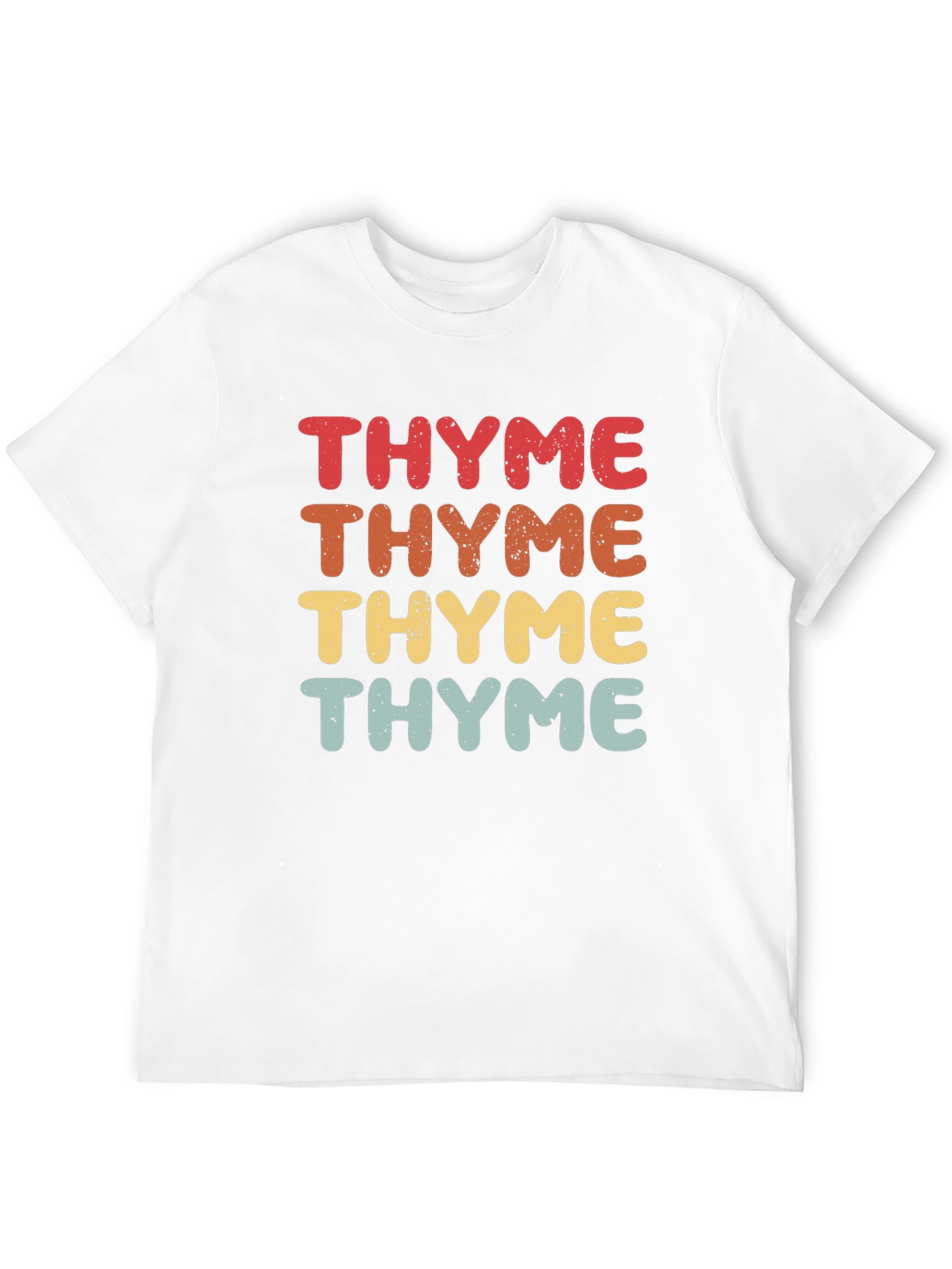 Retro Thyme Graphic Print T-Shirt