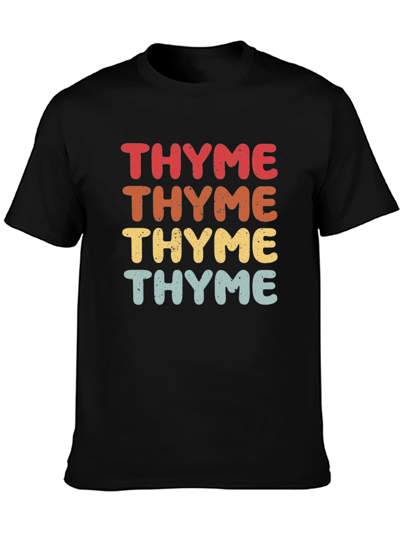 Retro Thyme Graphic Print T-Shirt