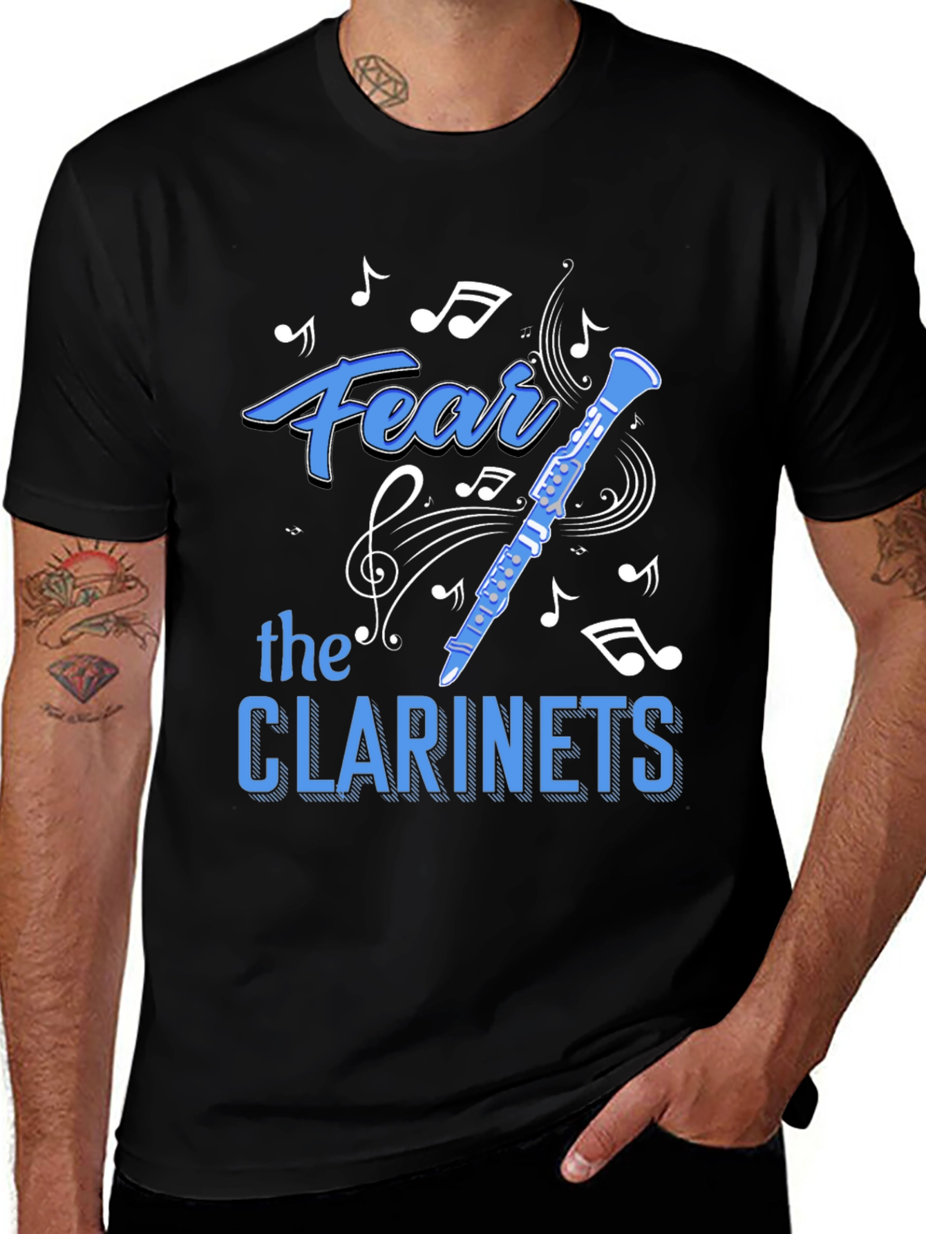 Fear The Clarinets T-Shirt - Musician Humor