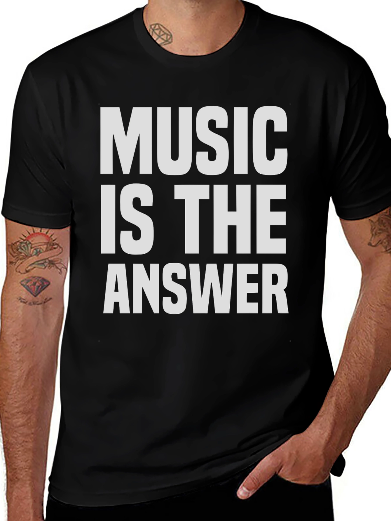 Music Is The Answer Graphic Tee