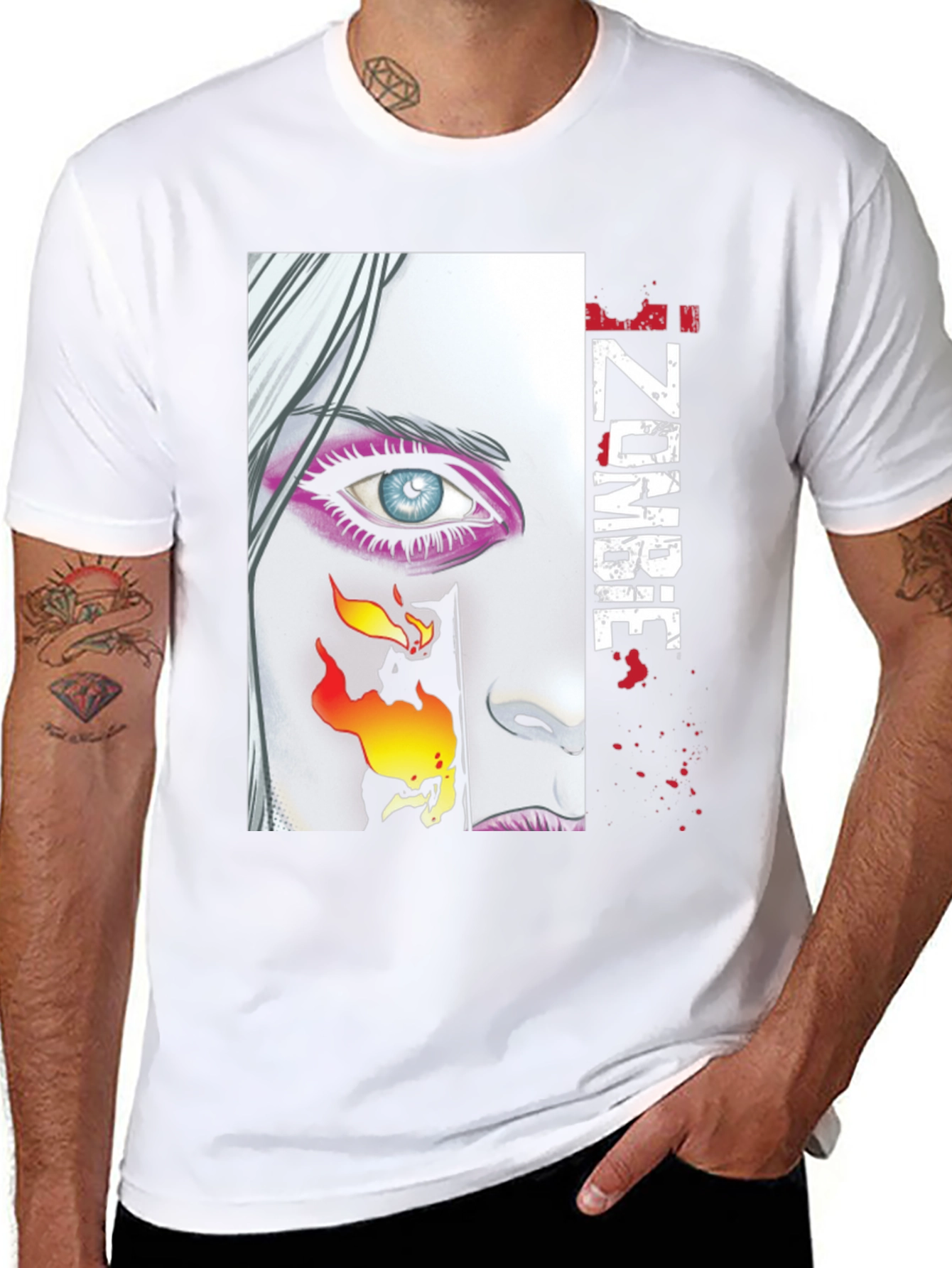 IZombie Graphic Print Black T-Shirt