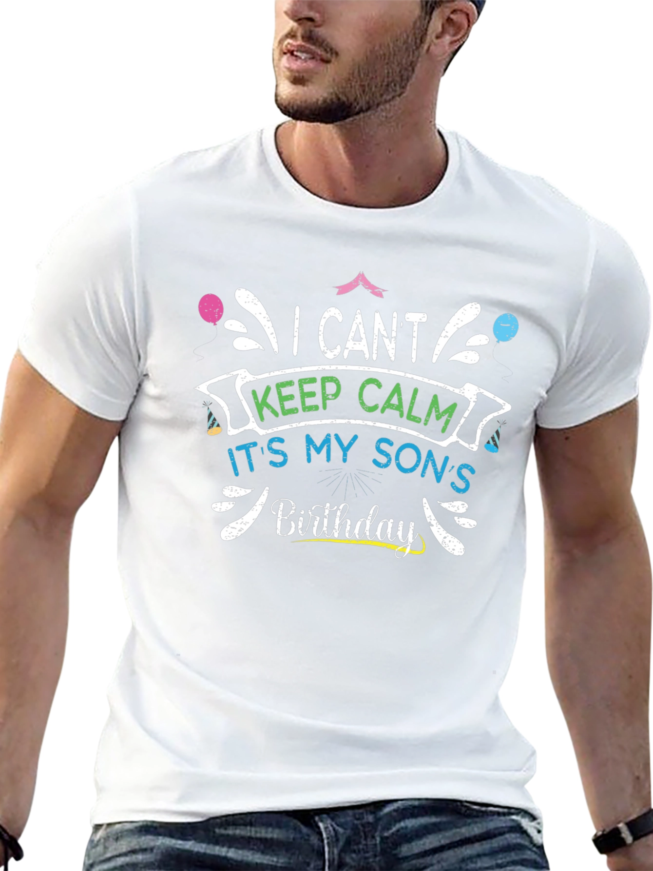 I Cant Keep Calm Its My Sons Birthday T-Shirt