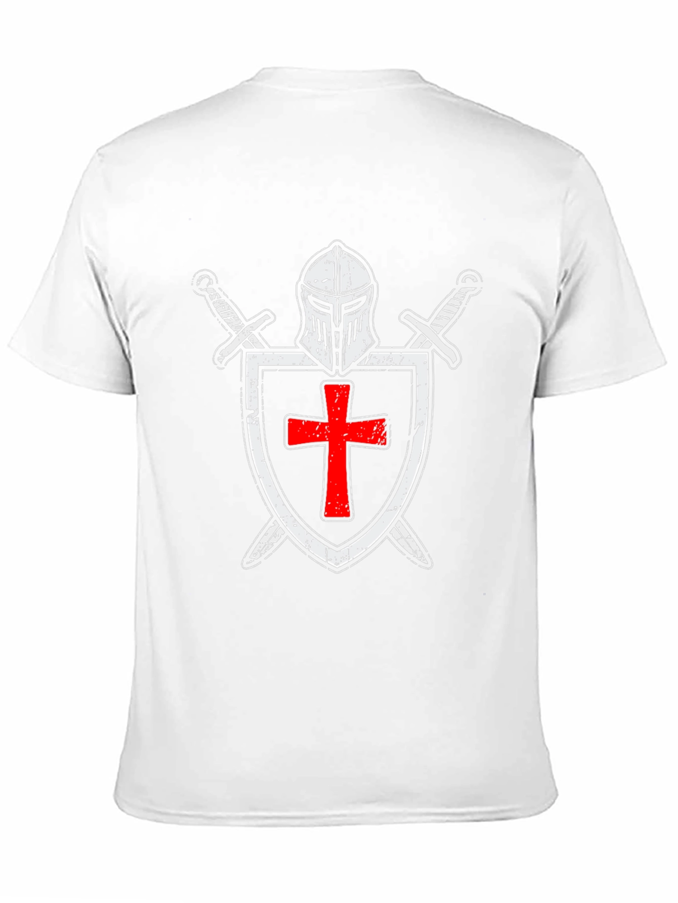 Crusader Knight T-Shirt - Templar Shield Design