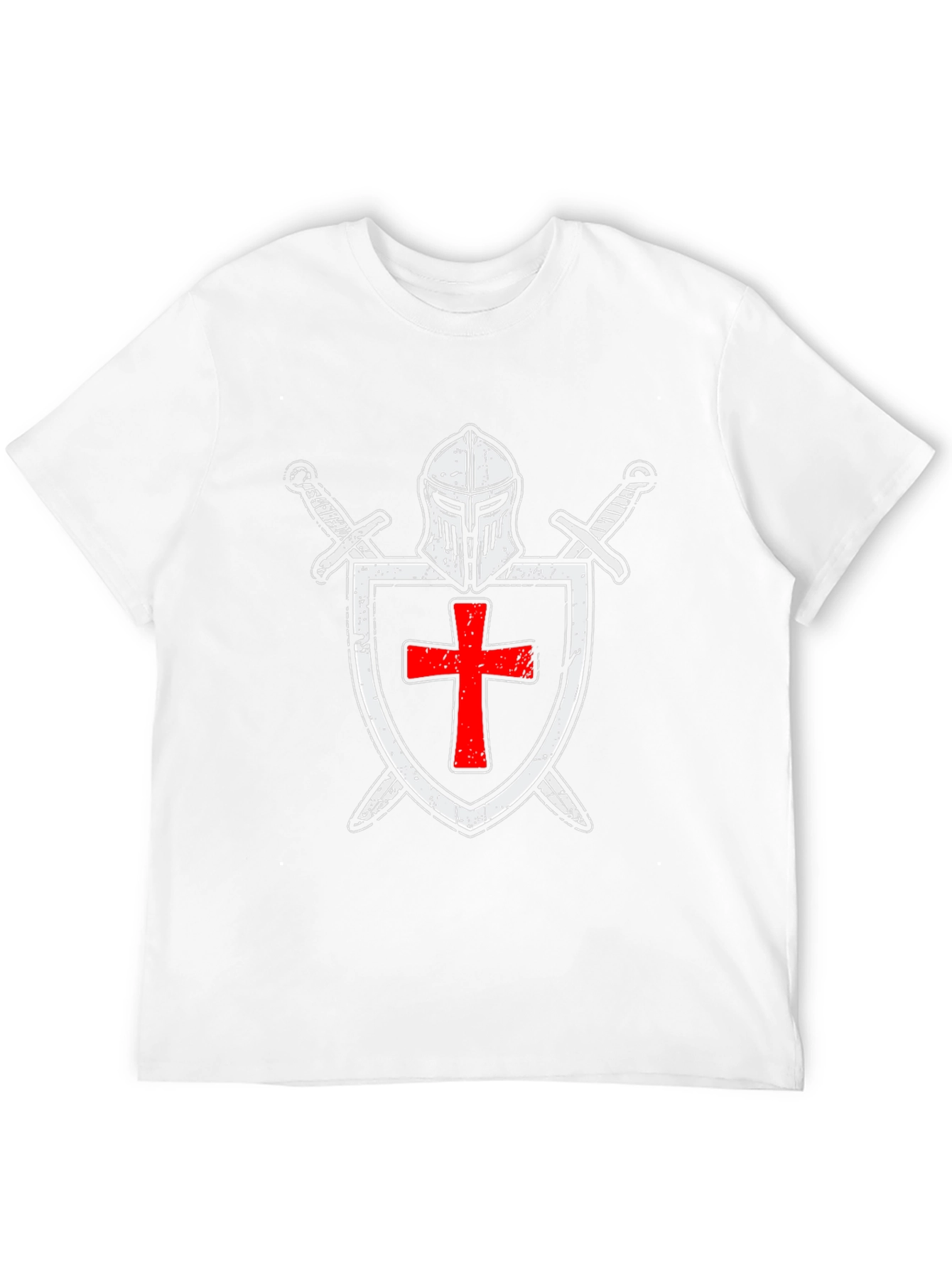 Crusader Knight T-Shirt - Templar Shield Design