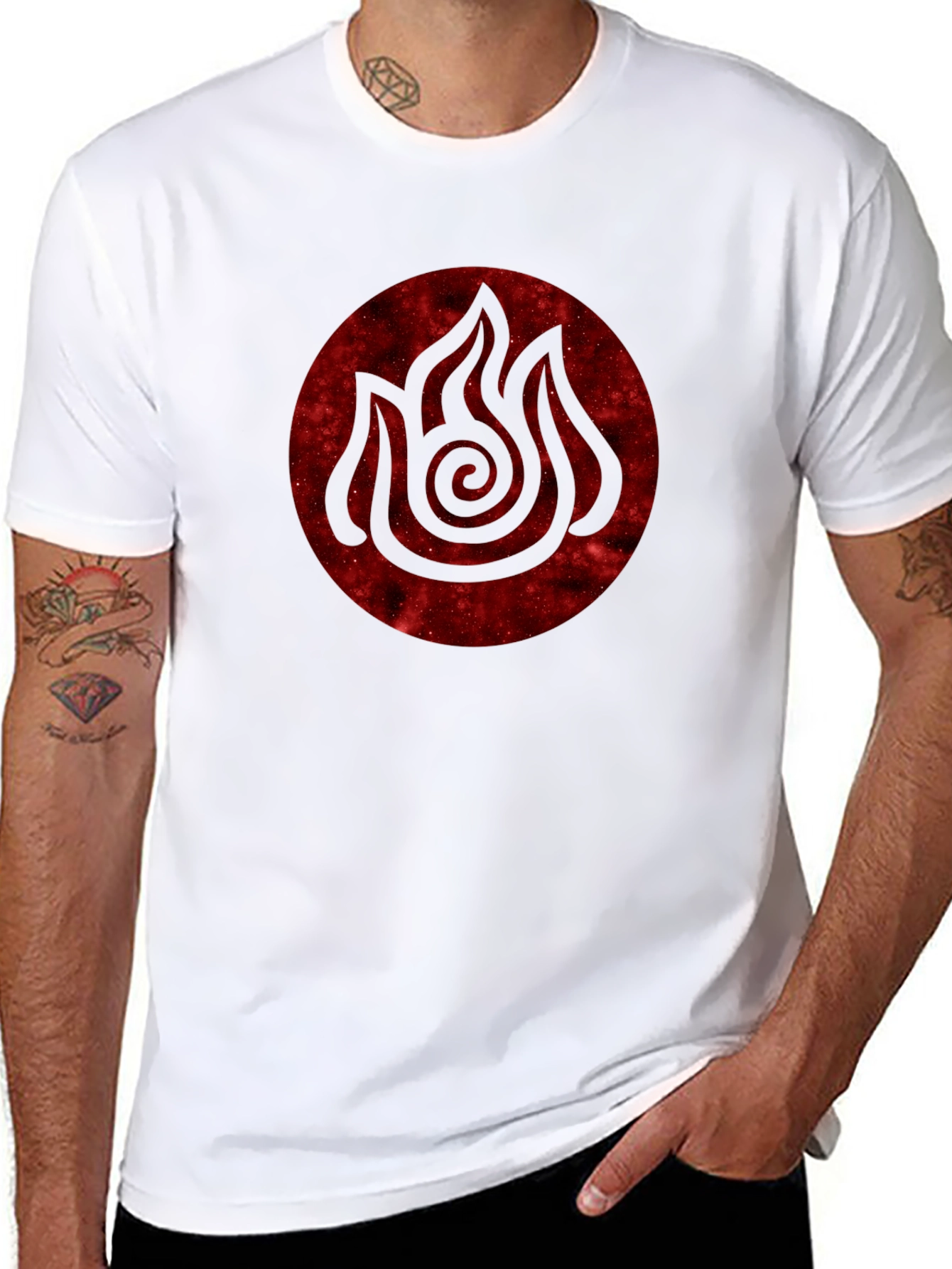 Fire Nation Symbol T-Shirt - Black Avatar Tee