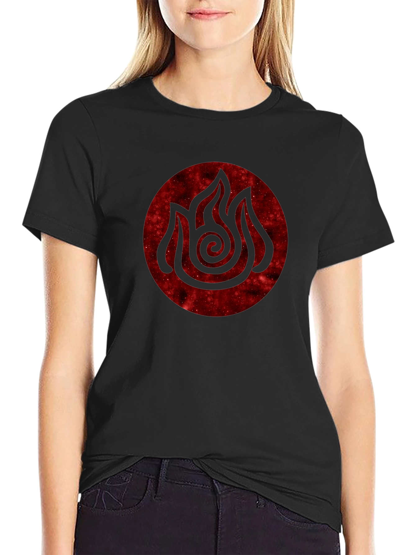 Fire Nation Symbol T-Shirt - Black Avatar Tee