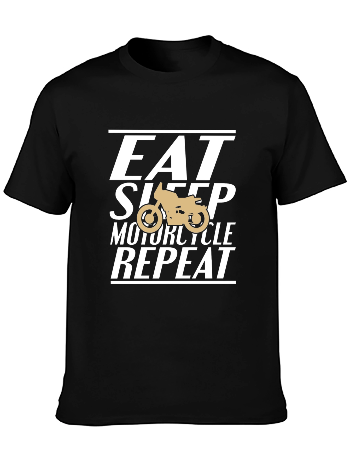 Eat Sleep Motorcycle Repeat T-Shirt - Black