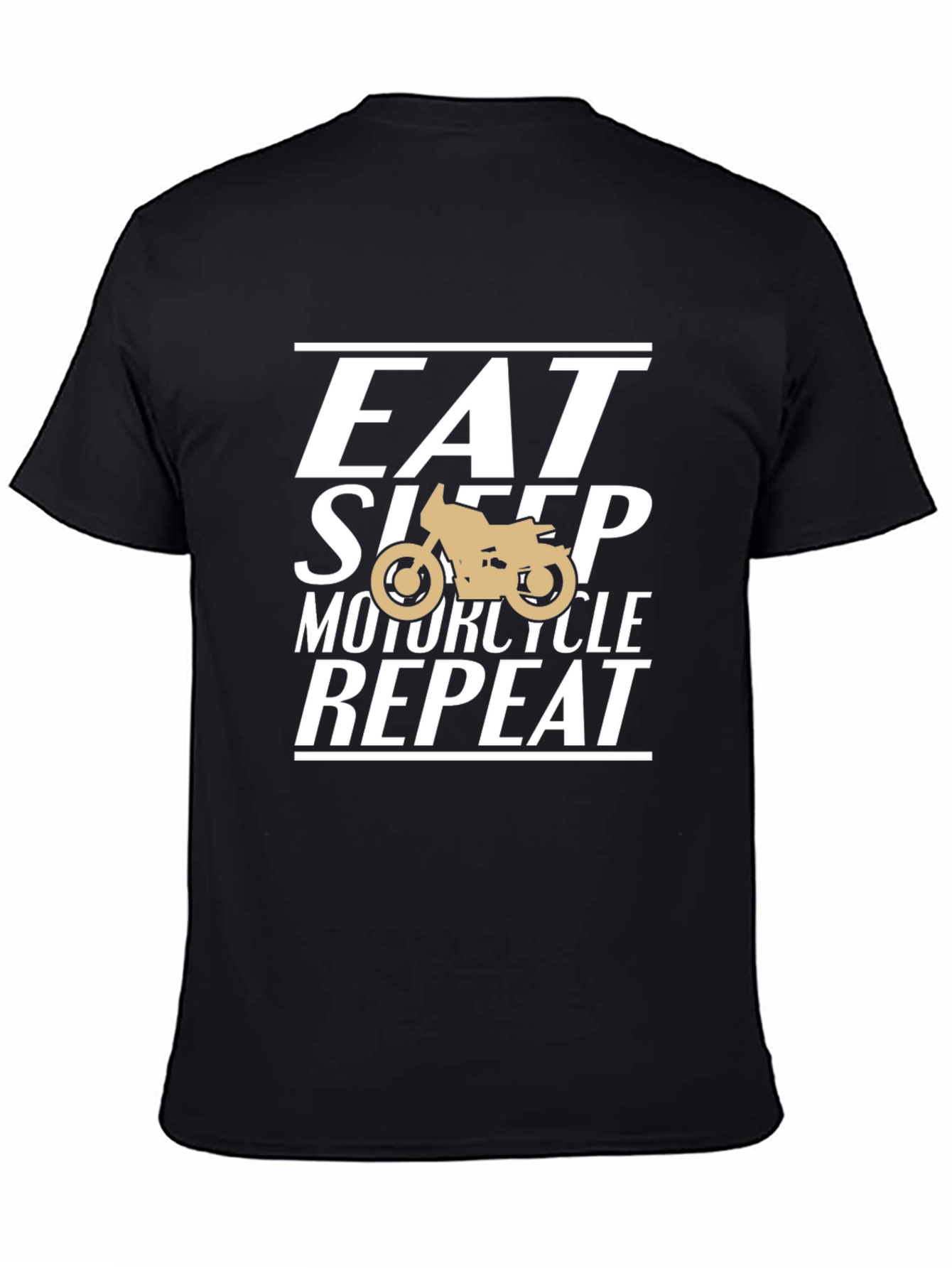 Eat Sleep Motorcycle Repeat T-Shirt - Black