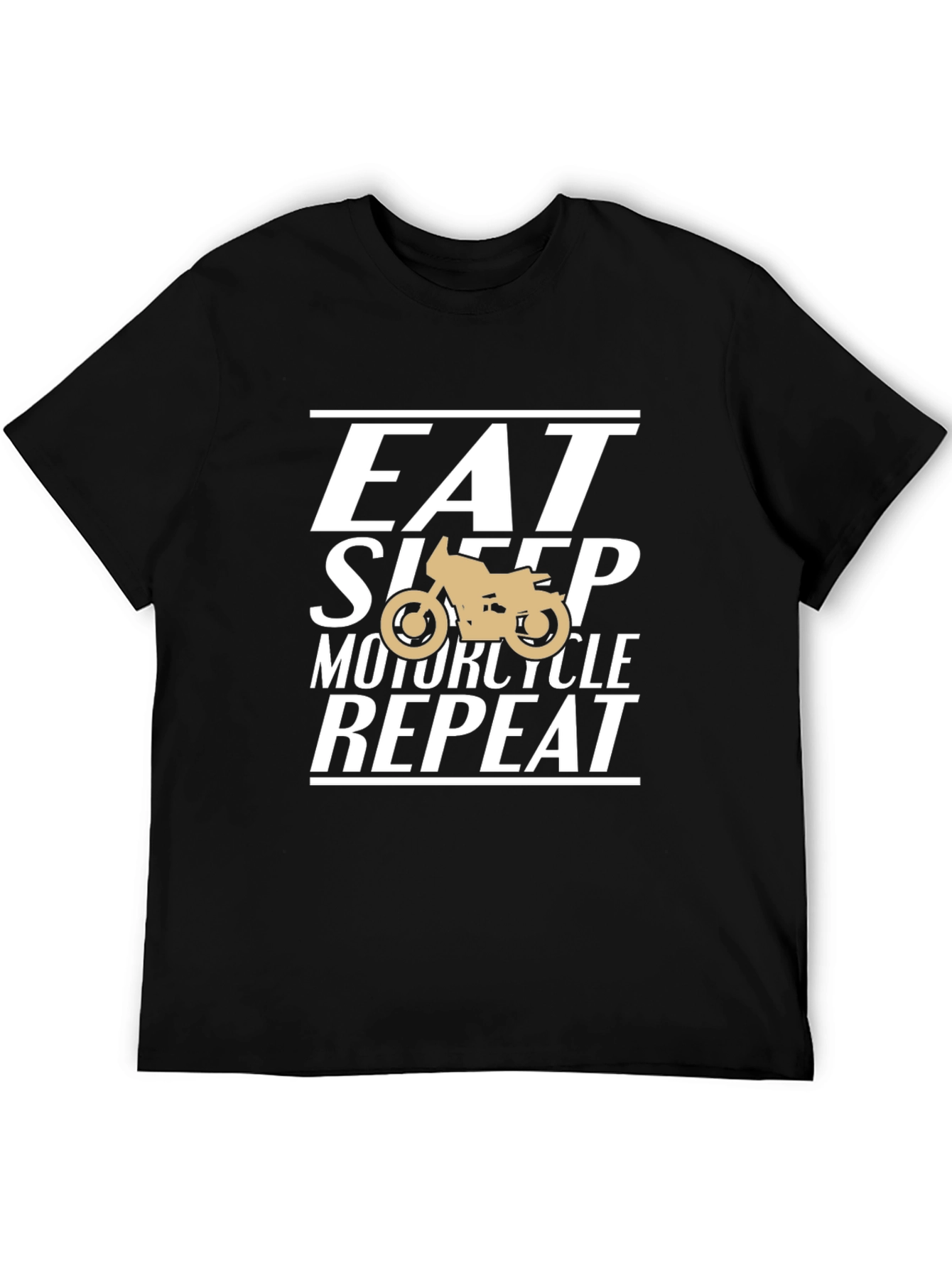 Eat Sleep Motorcycle Repeat T-Shirt - Black