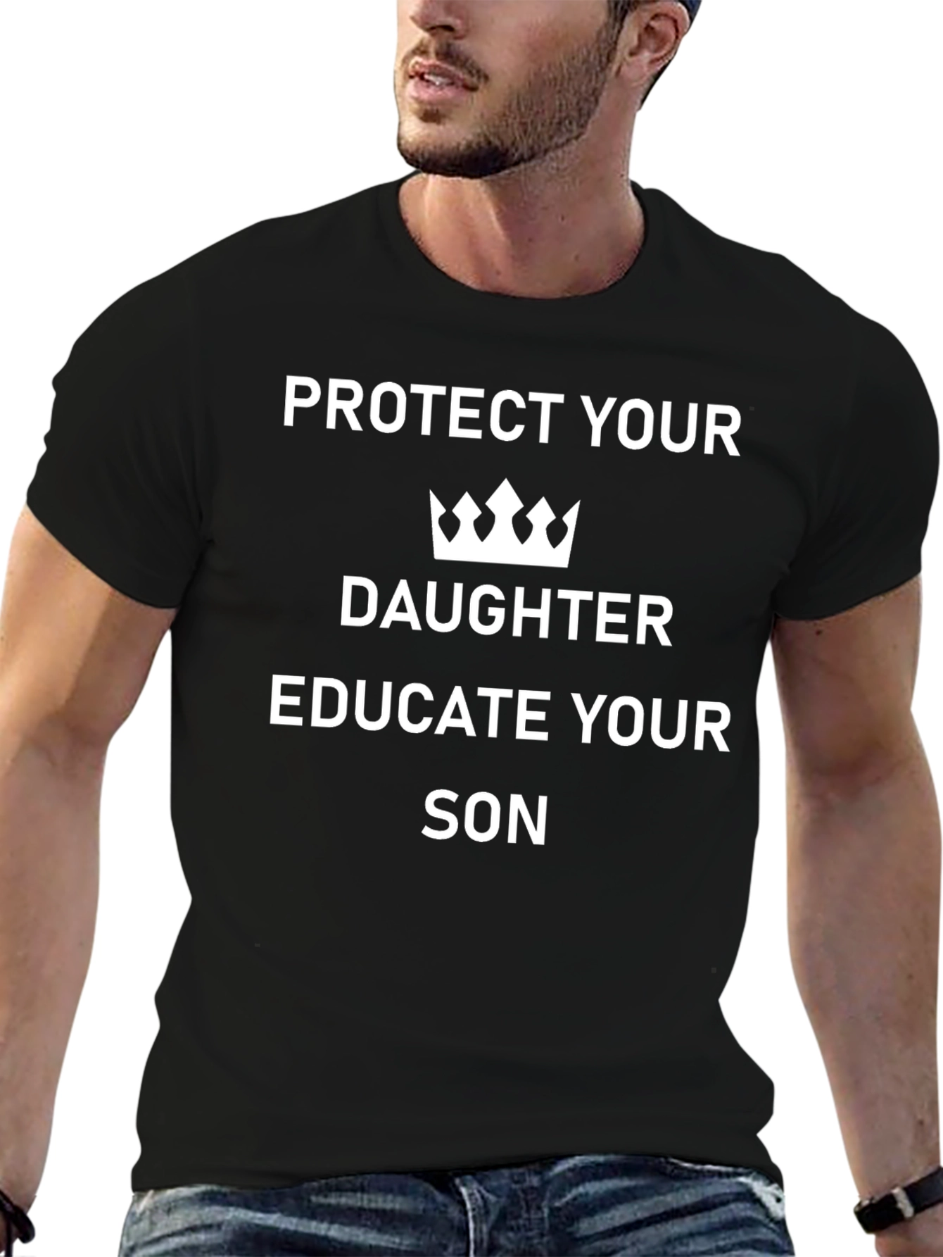 Protect Daughter Educate Son Graphic T-Shirt