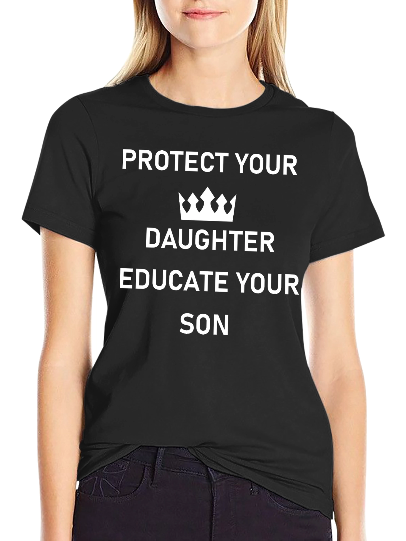 Protect Daughter Educate Son Graphic T-Shirt