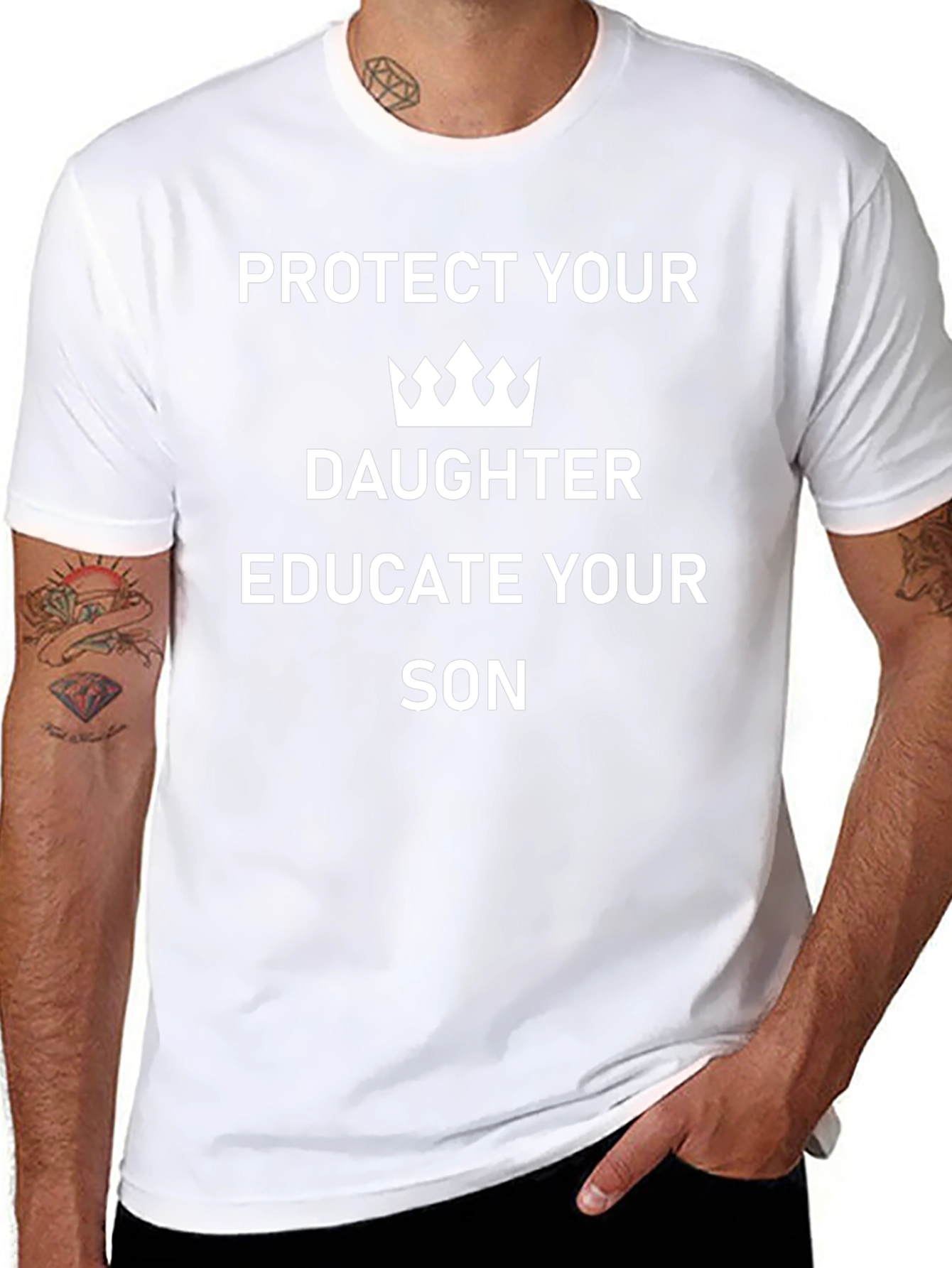 Protect Daughter Educate Son Graphic T-Shirt