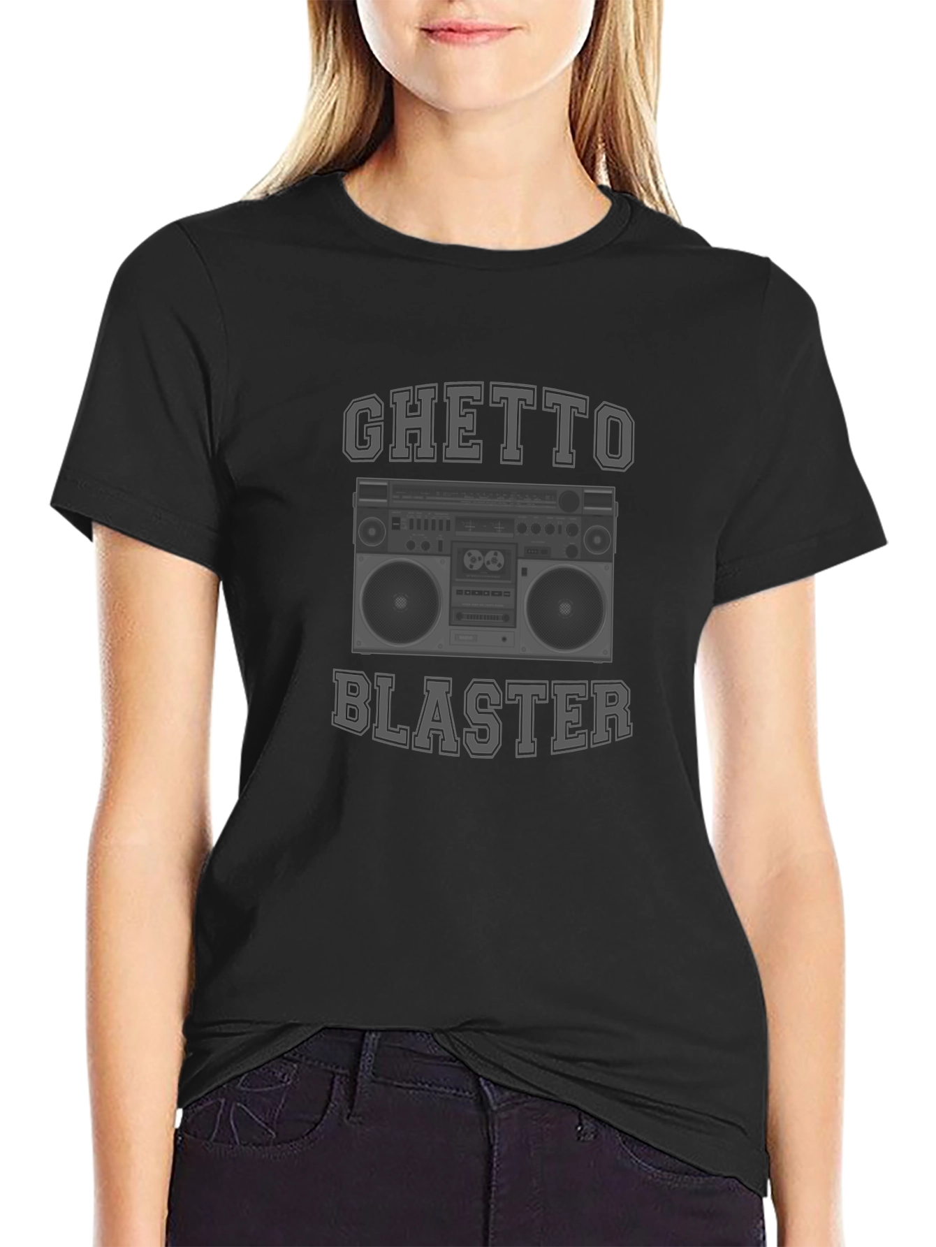 Ghetto Blaster Boombox Graphic T-Shirt