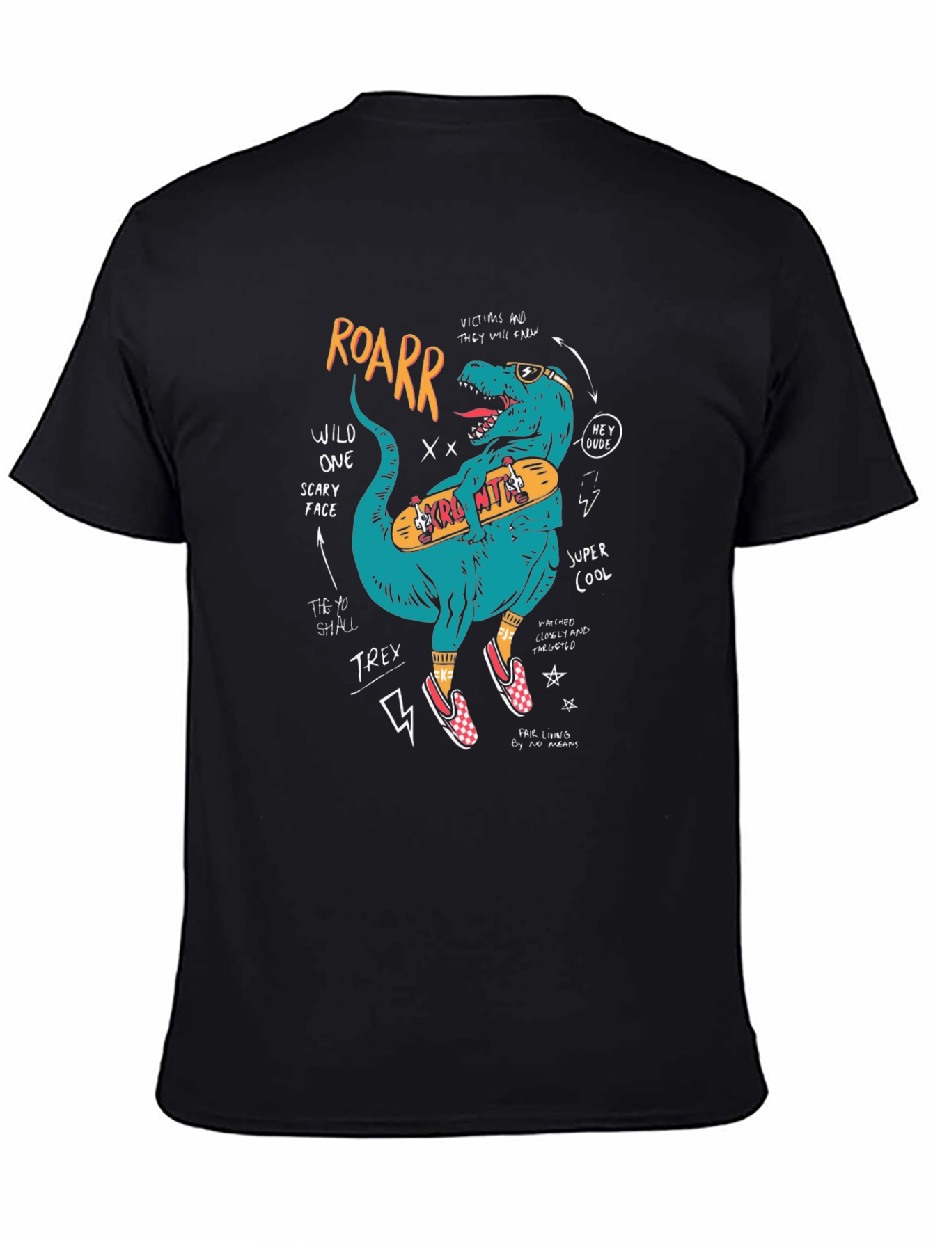 Skateboarding T-Rex Graphic Tee