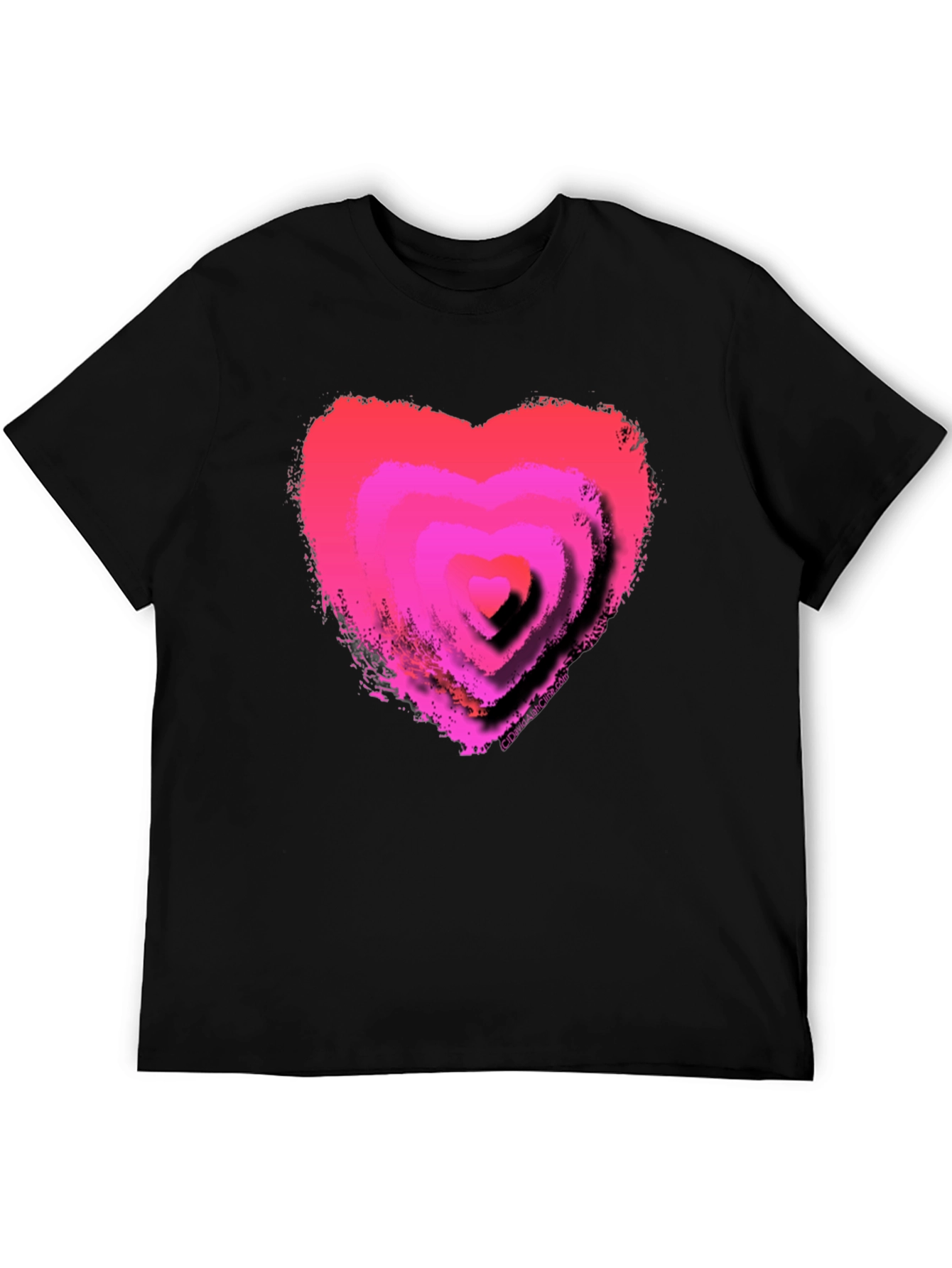 Pink Heart Graphic T-Shirt - Trendy Casual Tee