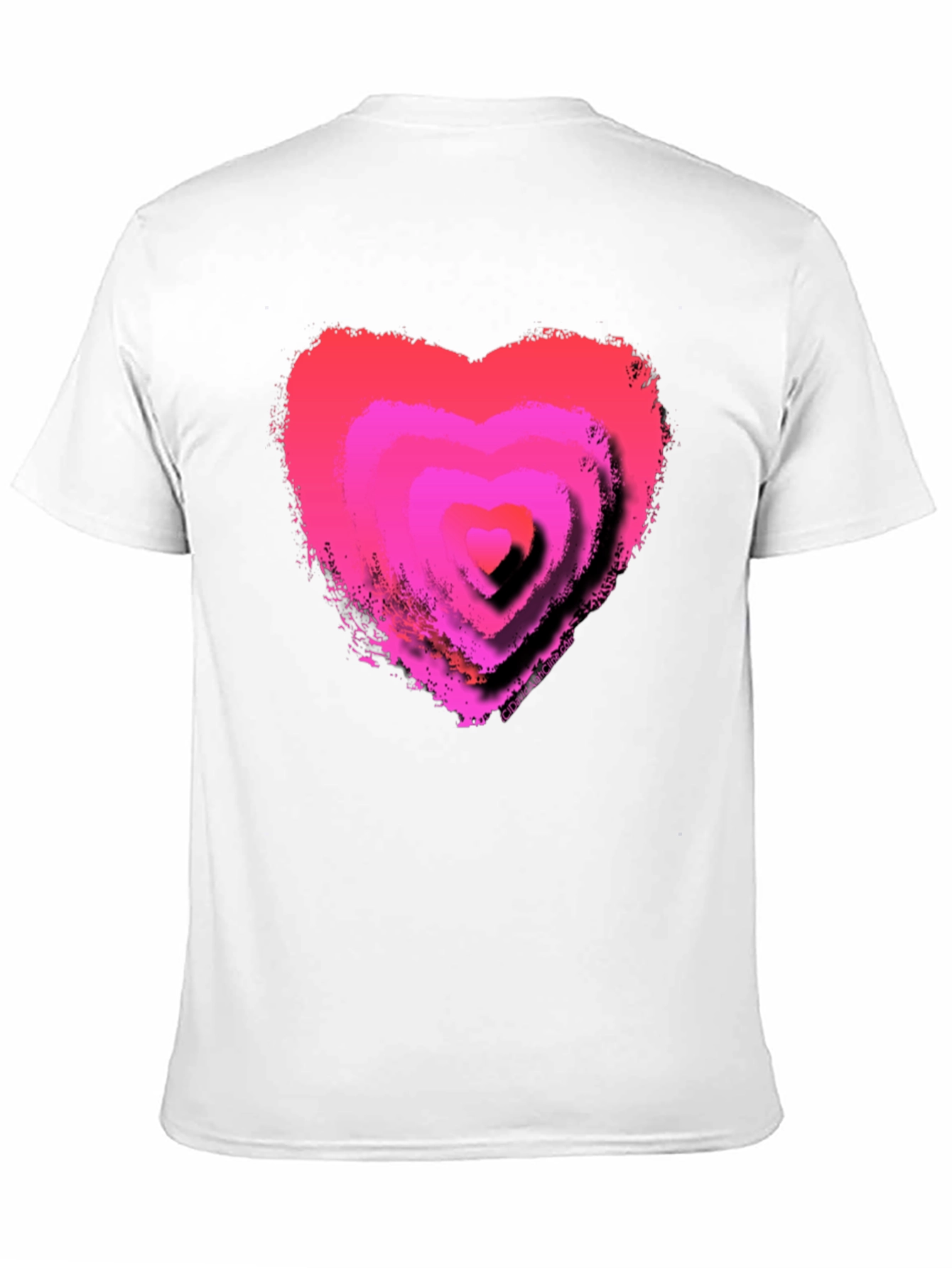 Pink Heart Graphic T-Shirt - Trendy Casual Tee