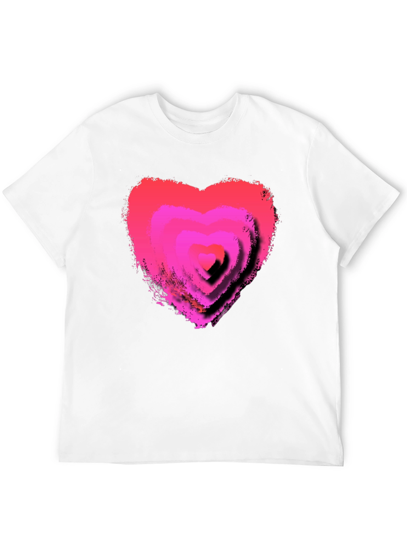 Pink Heart Graphic T-Shirt - Trendy Casual Tee