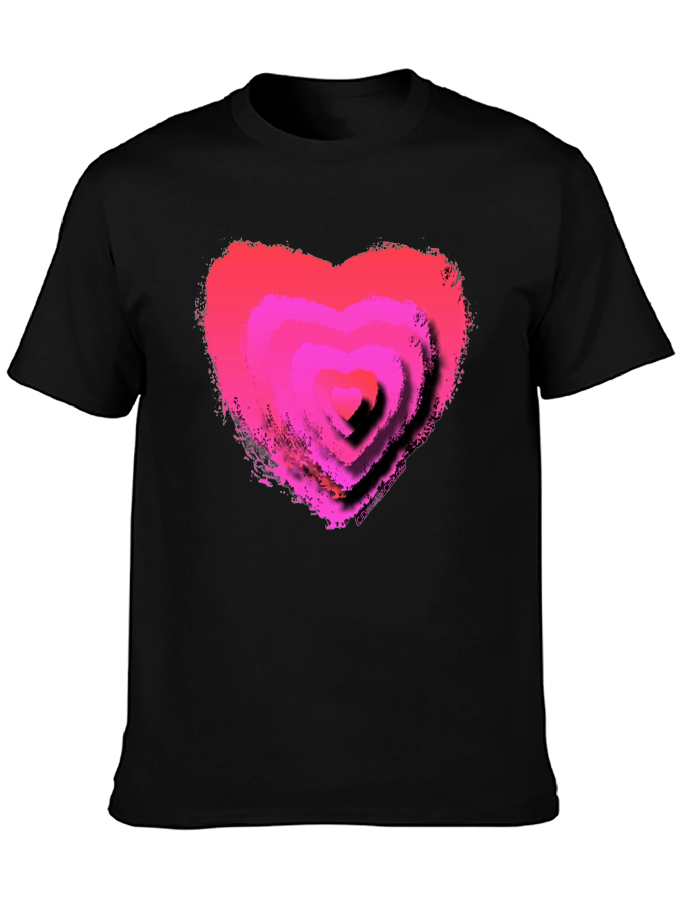 Pink Heart Graphic T-Shirt - Trendy Casual Tee