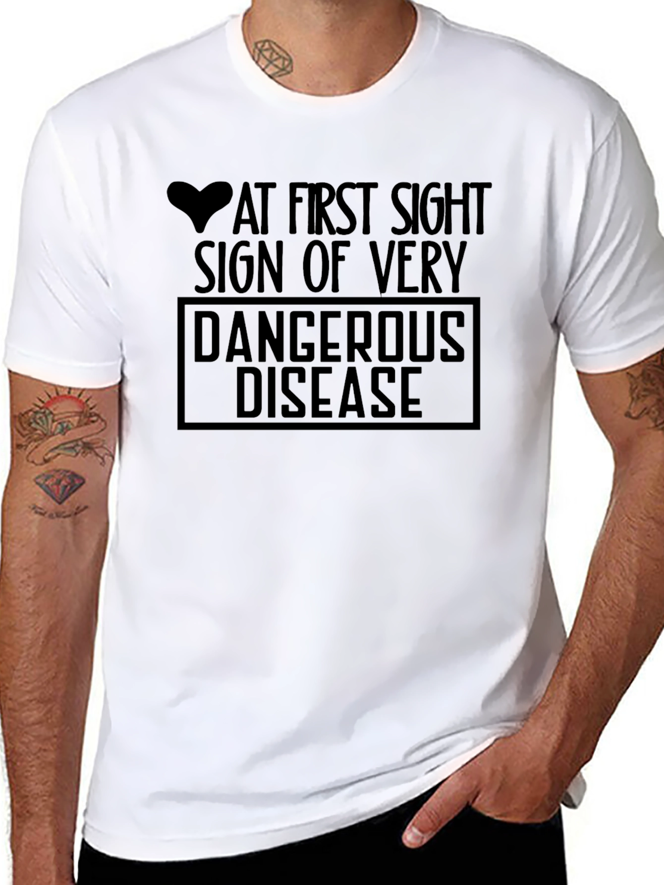 Humorous At First Sight Graphic T-Shirt