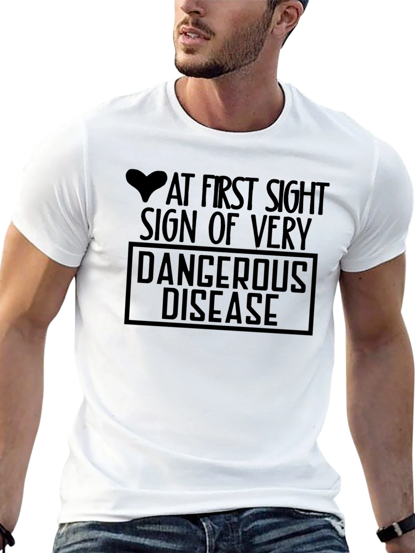 Humorous At First Sight Graphic T-Shirt