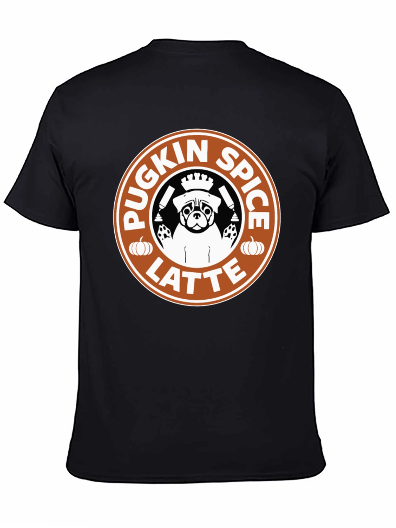 Pugkin Spice Latte Graphic T-Shirt