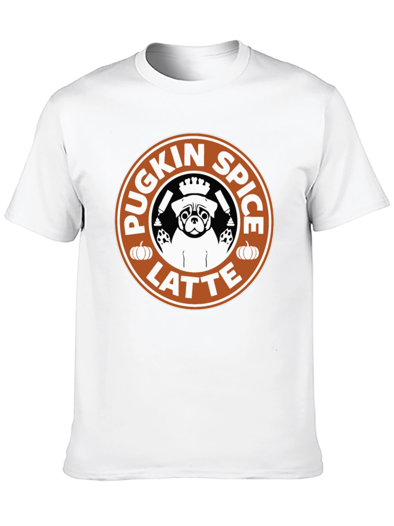 Pugkin Spice Latte Graphic T-Shirt